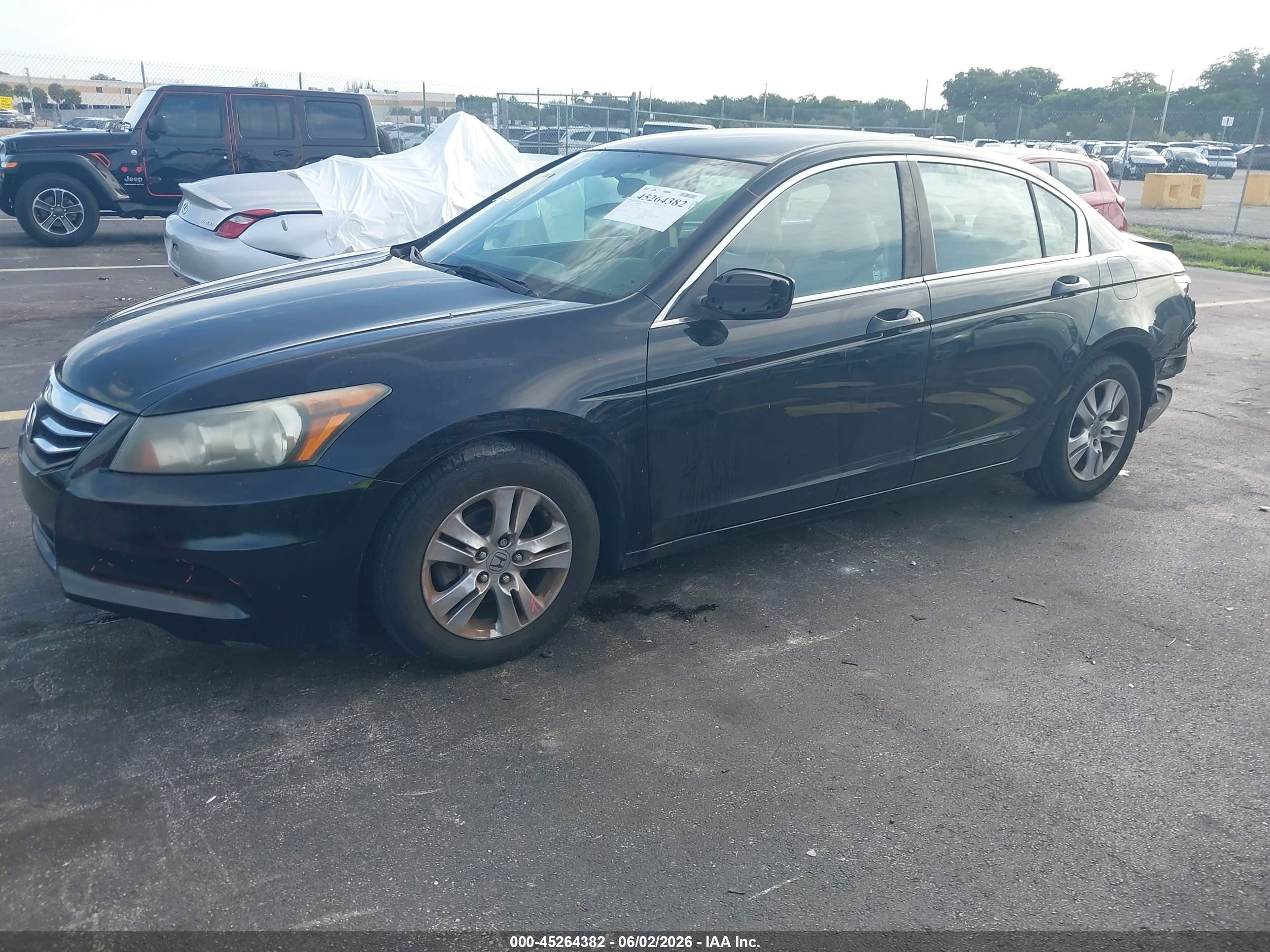 2012 Honda Accord 2.4 Se Черный vin: 1HGCP2F63CA041481
