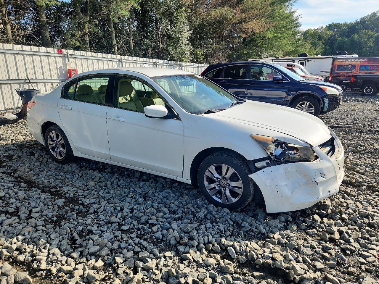 2012 Honda Accord Se Белый vin: 1HGCP2F63CA049709