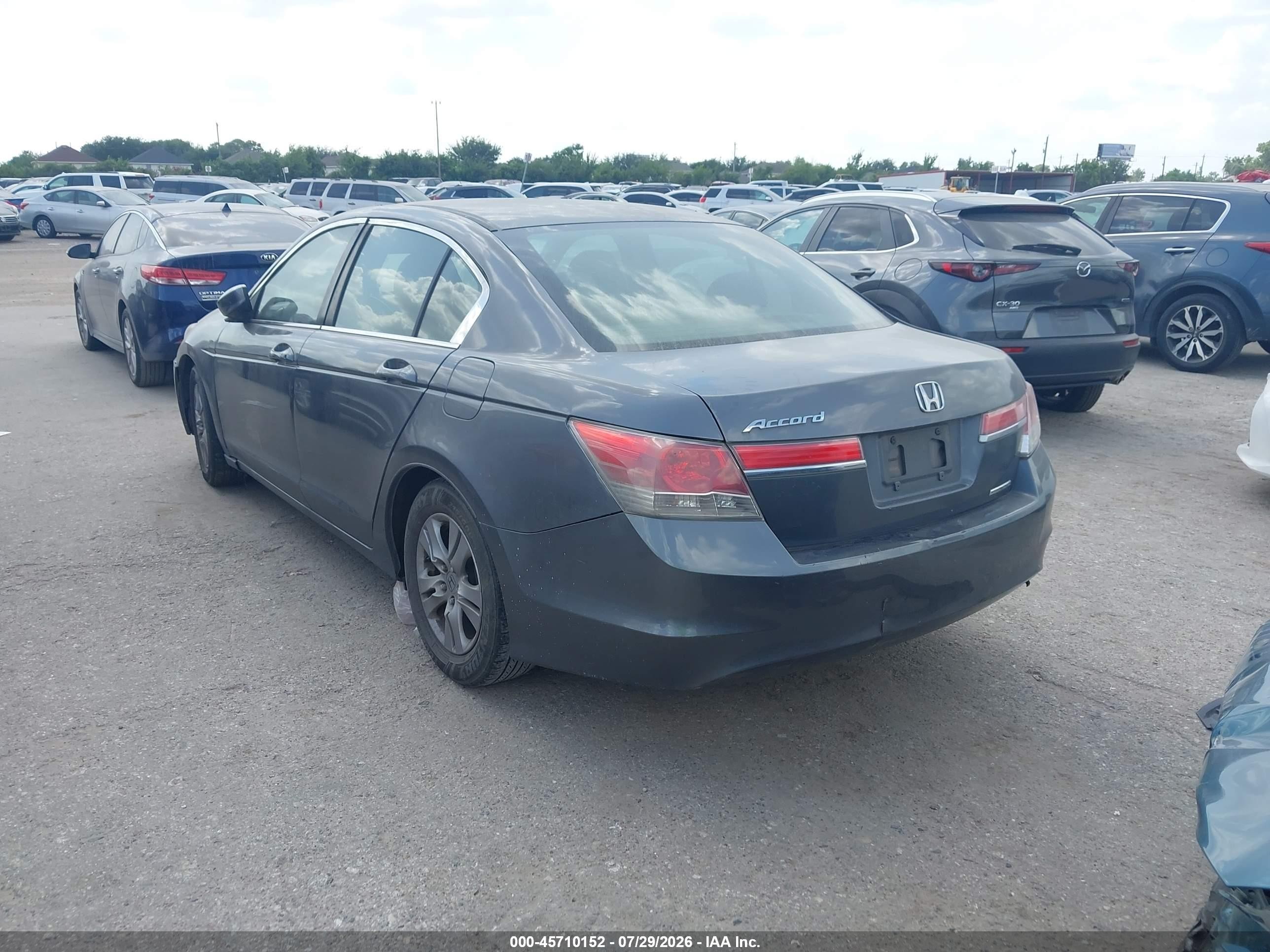 2012 Honda Accord 2.4 Se Gray vin: 1HGCP2F63CA058653