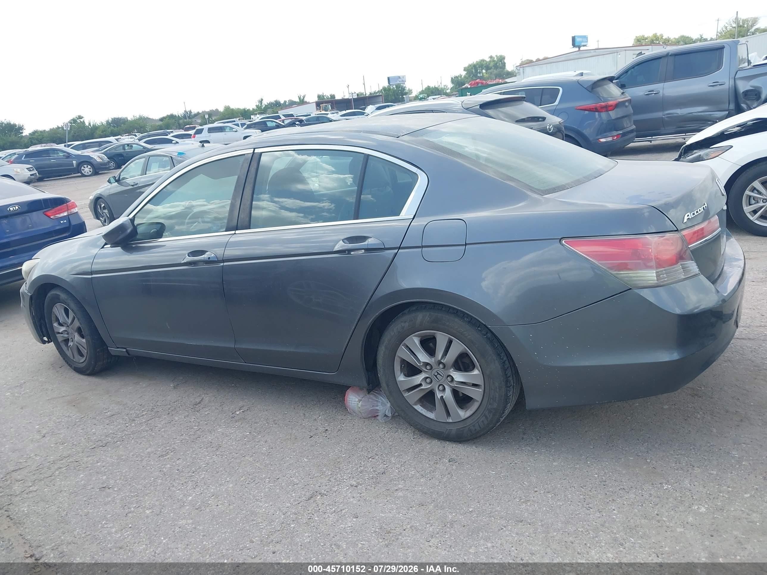 2012 Honda Accord 2.4 Se Gray vin: 1HGCP2F63CA058653