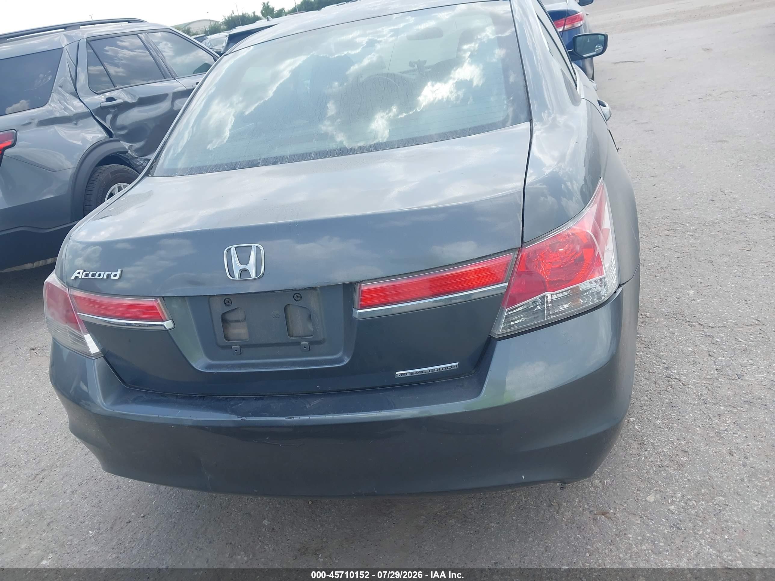 2012 Honda Accord 2.4 Se Gray vin: 1HGCP2F63CA058653