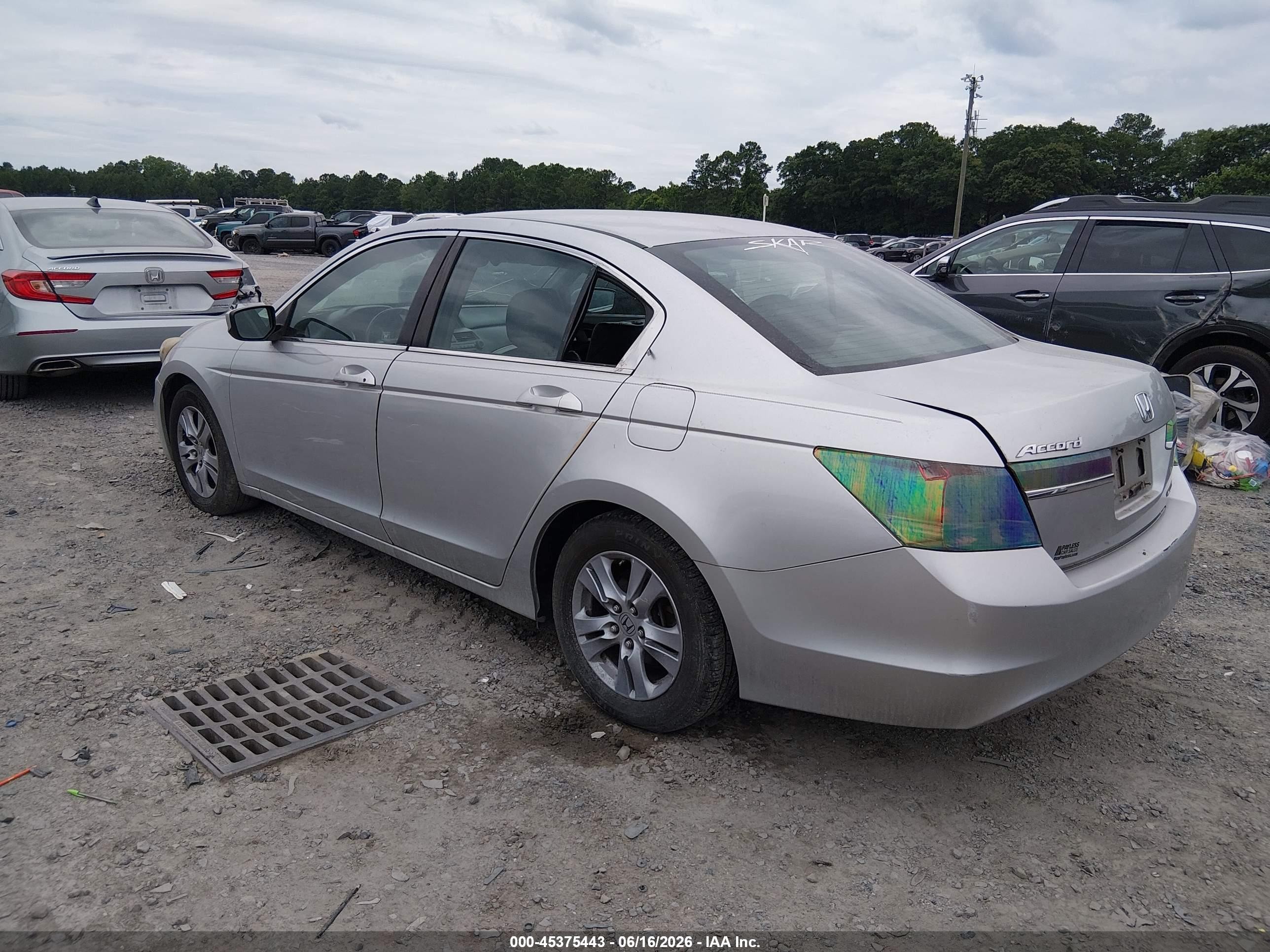 2012 Honda Accord 2.4 Se Silver vin: 1HGCP2F63CA079955