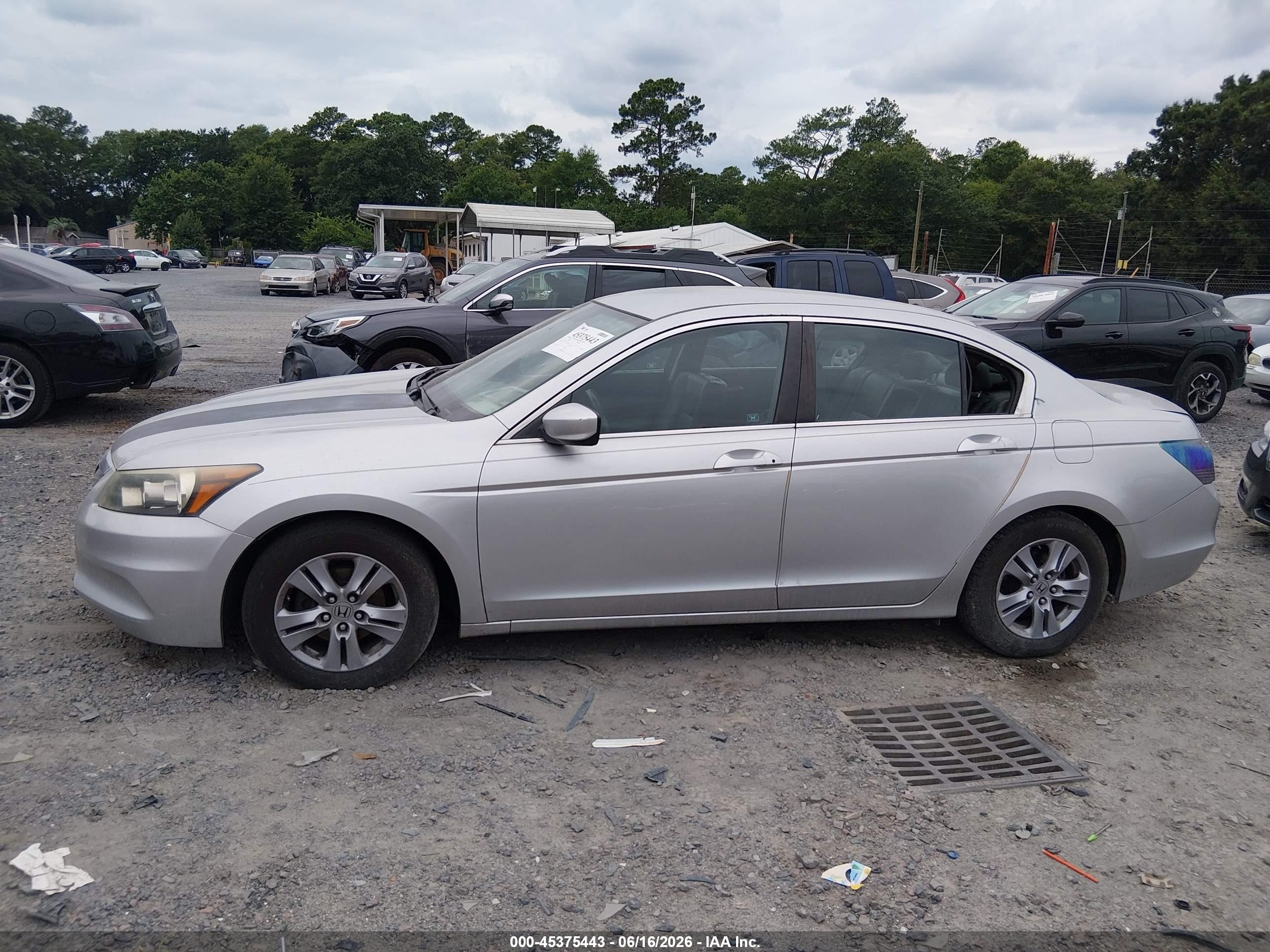 2012 Honda Accord 2.4 Se Silver vin: 1HGCP2F63CA079955