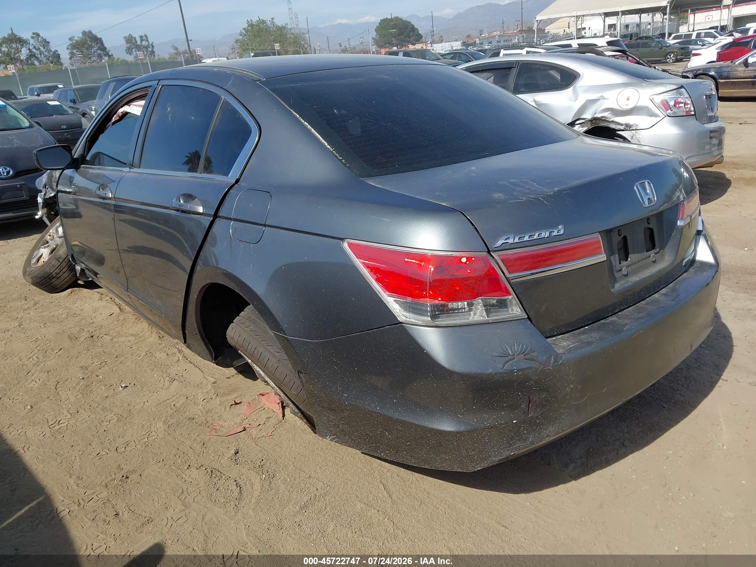 2012 Honda Accord 2.4 Se Gray vin: 1HGCP2F63CA091216