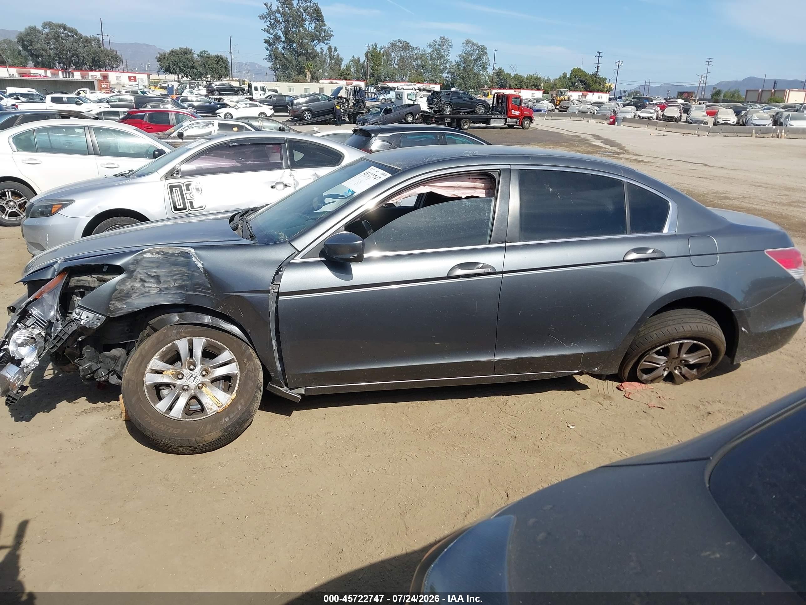 2012 Honda Accord 2.4 Se Gray vin: 1HGCP2F63CA091216