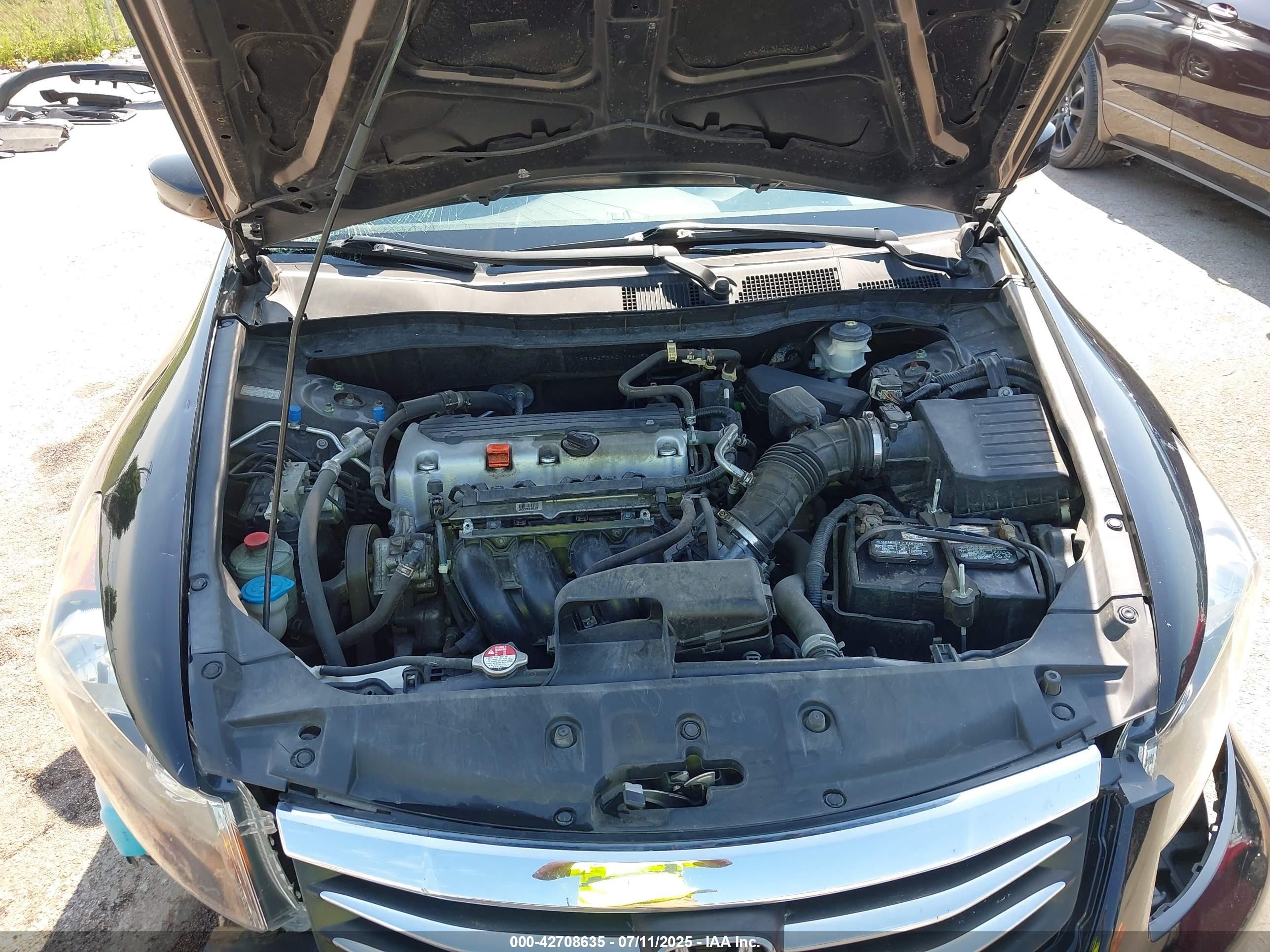 2012 Honda Accord 2.4 Se Black vin: 1HGCP2F63CA125056