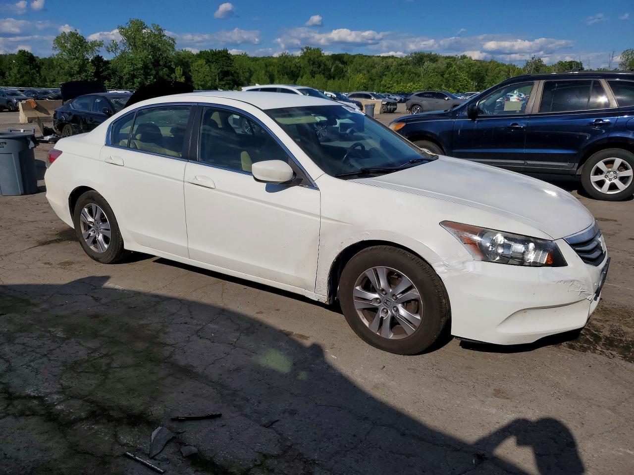 2012 Honda Accord Se White vin: 1HGCP2F63CA179781