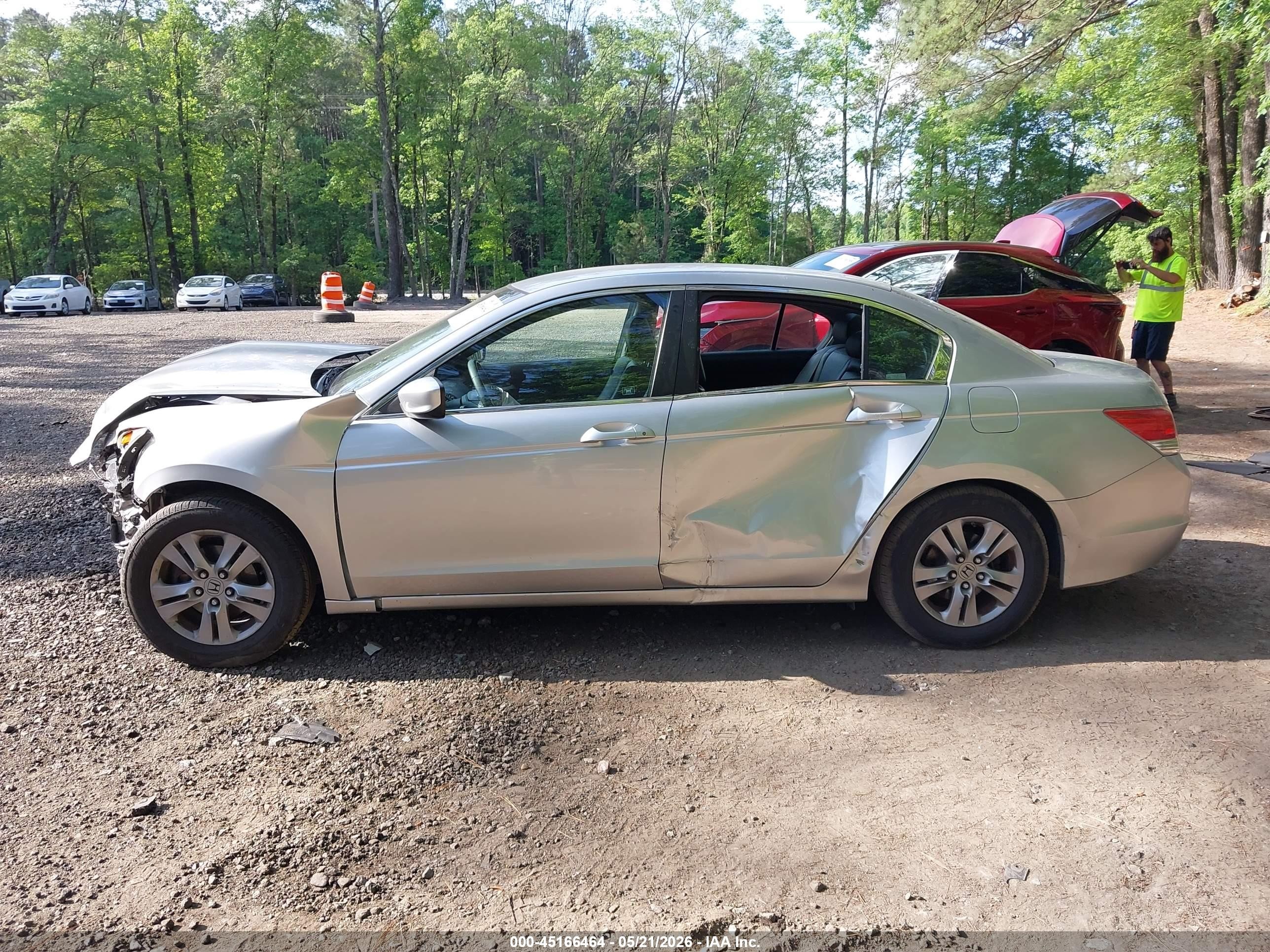 2012 Honda Accord 2.4 Se Silver vin: 1HGCP2F63CA187864