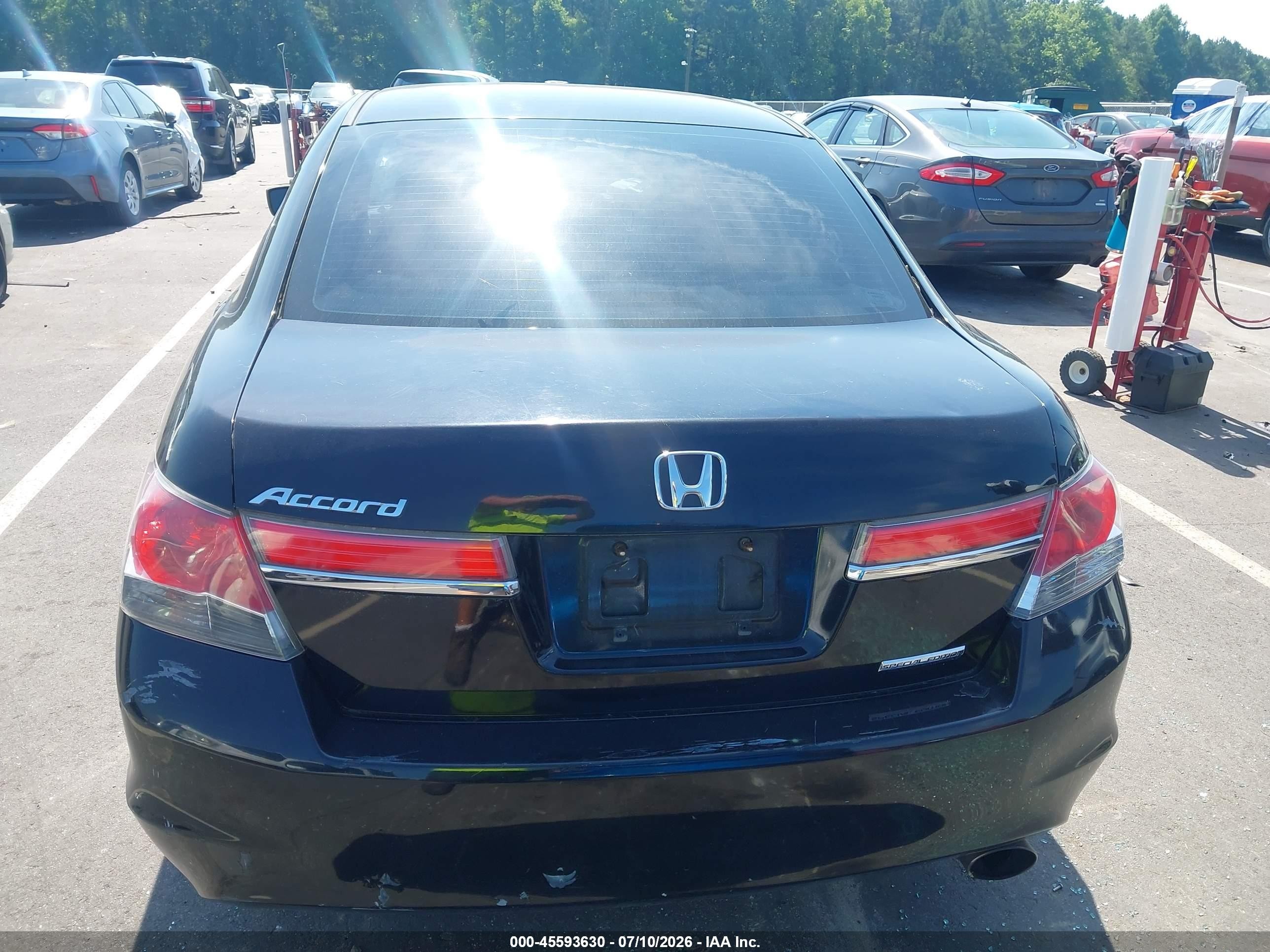 2012 Honda Accord 2.4 Se Black vin: 1HGCP2F63CA225190