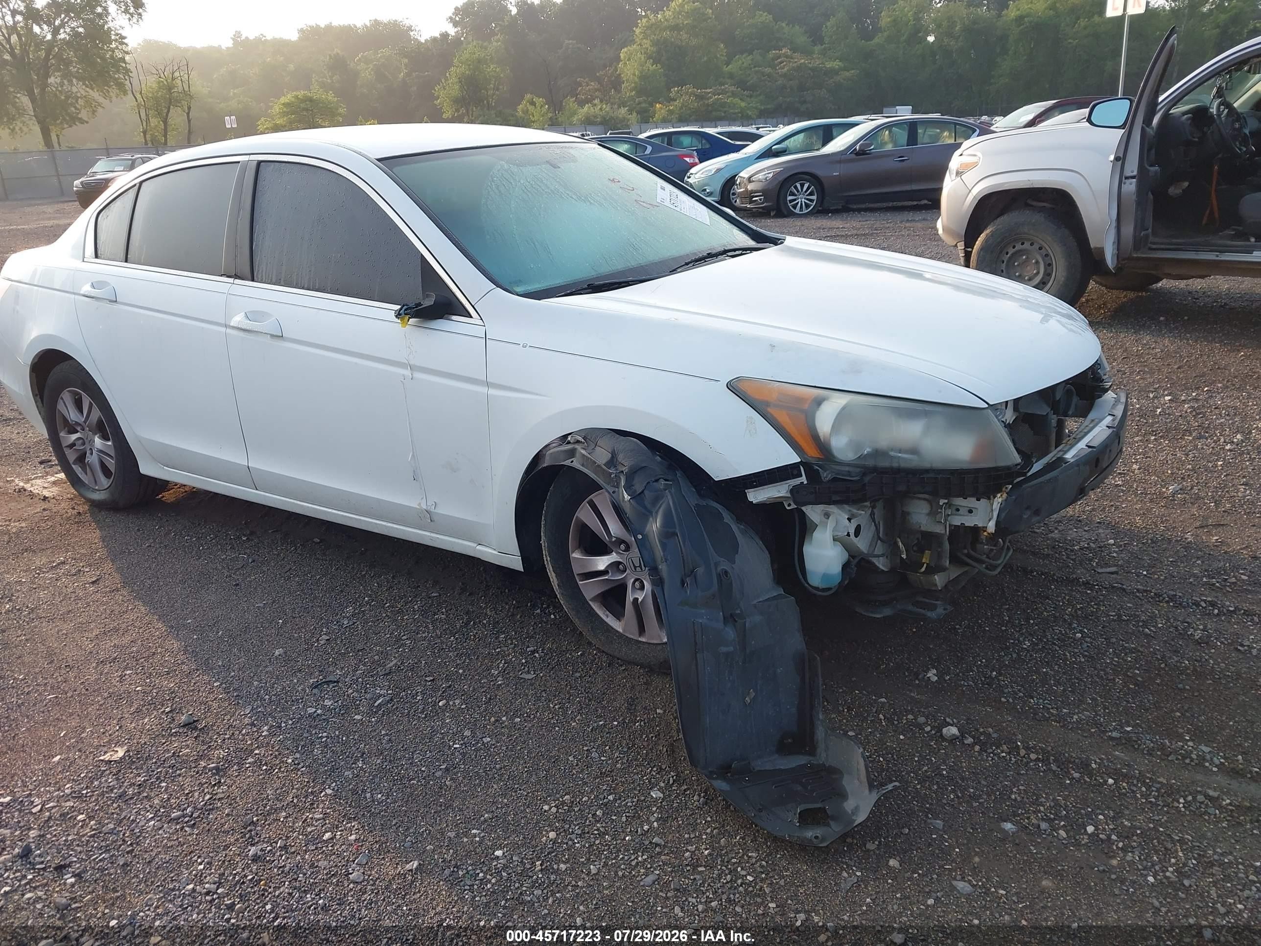 2012 Honda Accord 2.4 Se White vin: 1HGCP2F63CA227294