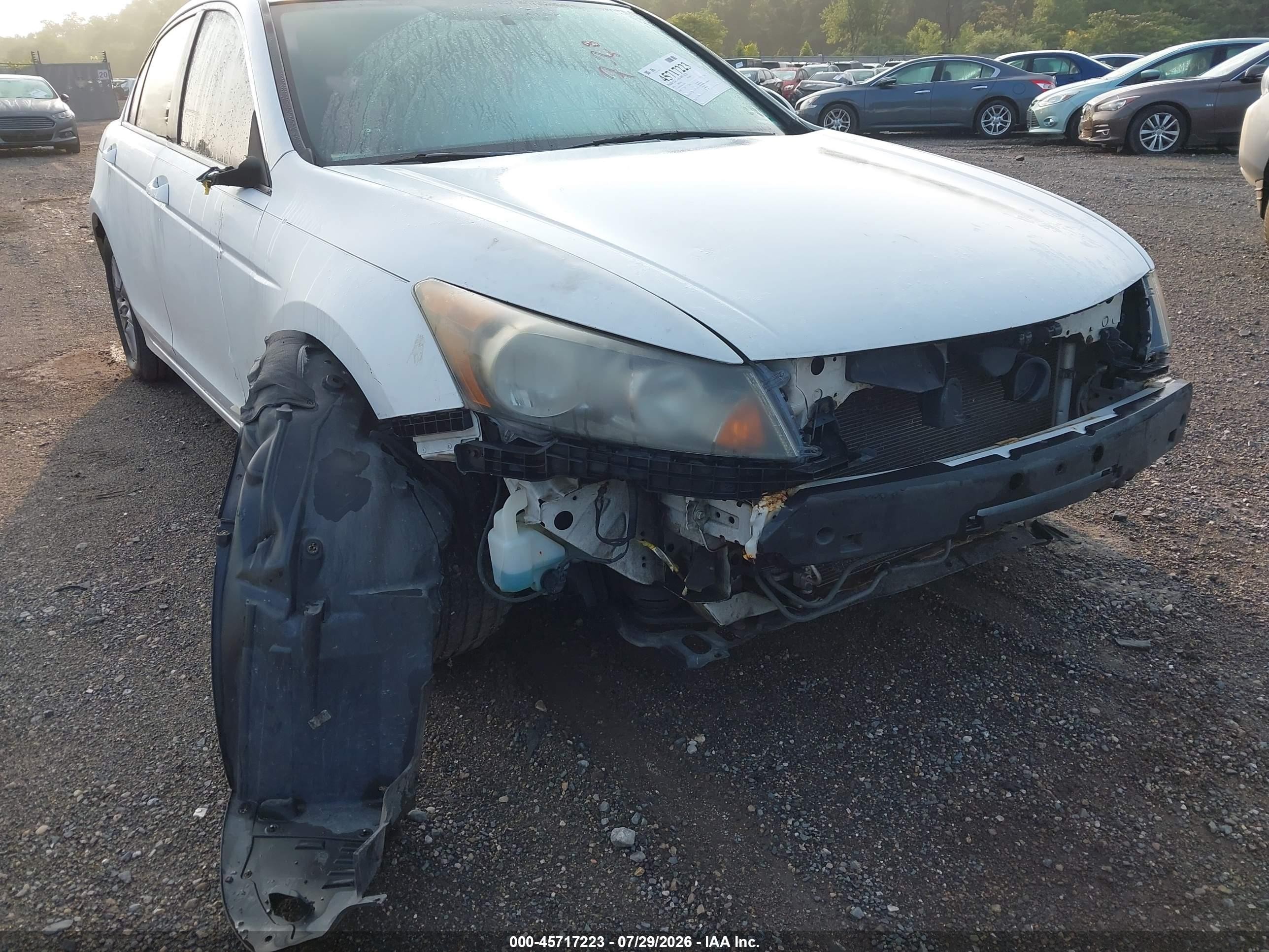 2012 Honda Accord 2.4 Se White vin: 1HGCP2F63CA227294