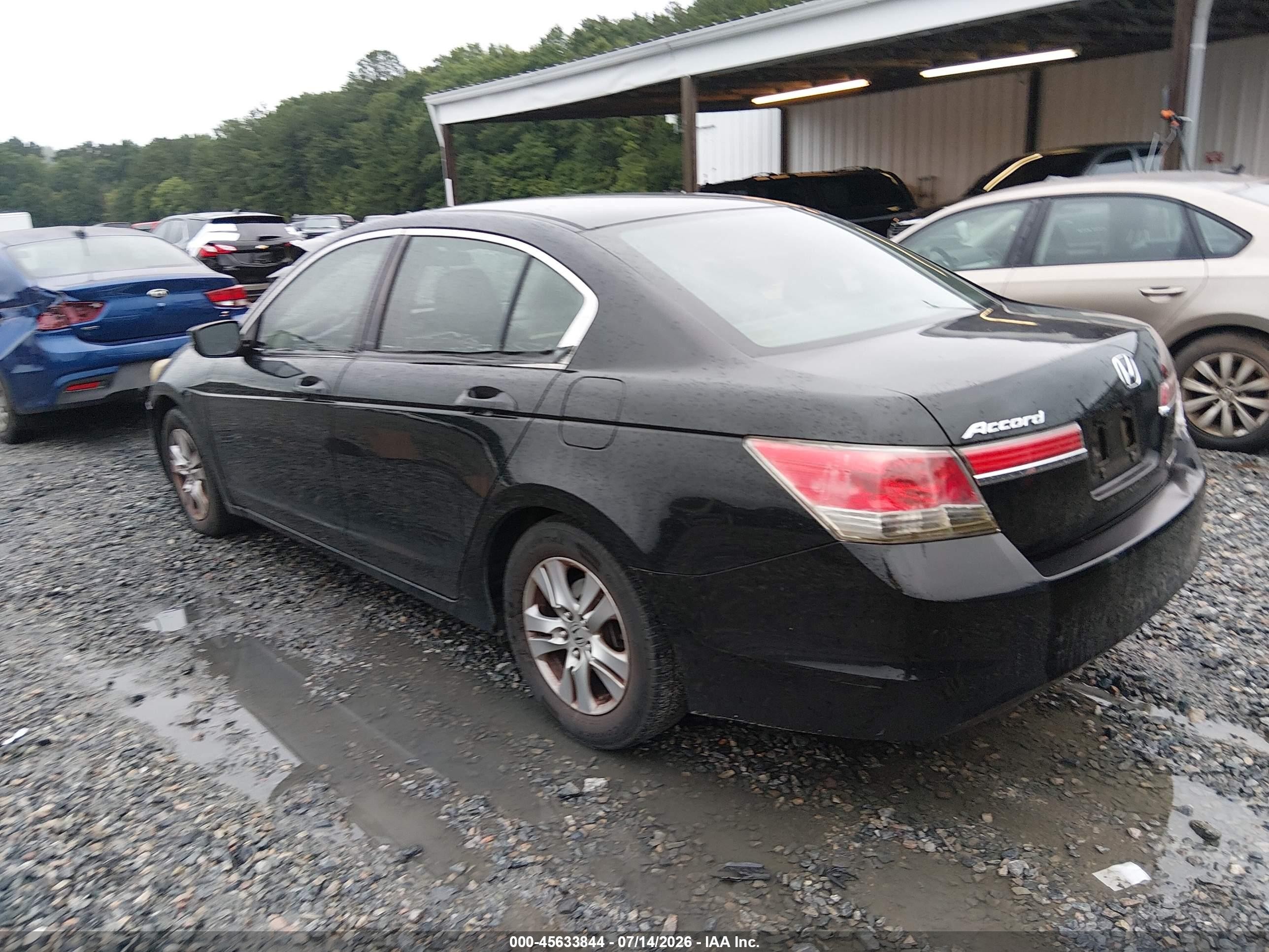 2012 Honda Accord 2.4 Se Black vin: 1HGCP2F63CA232804