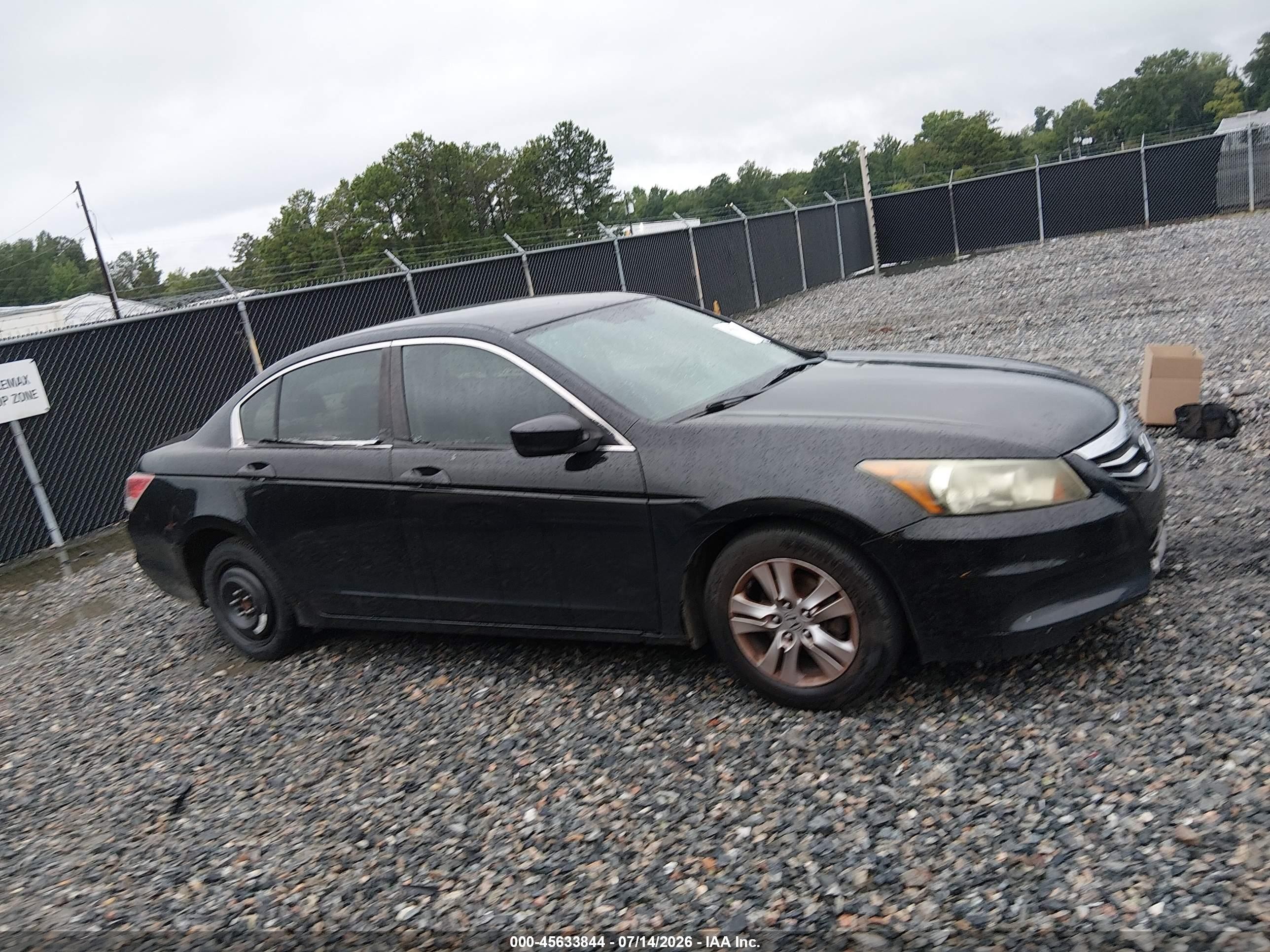 2012 Honda Accord 2.4 Se Black vin: 1HGCP2F63CA232804