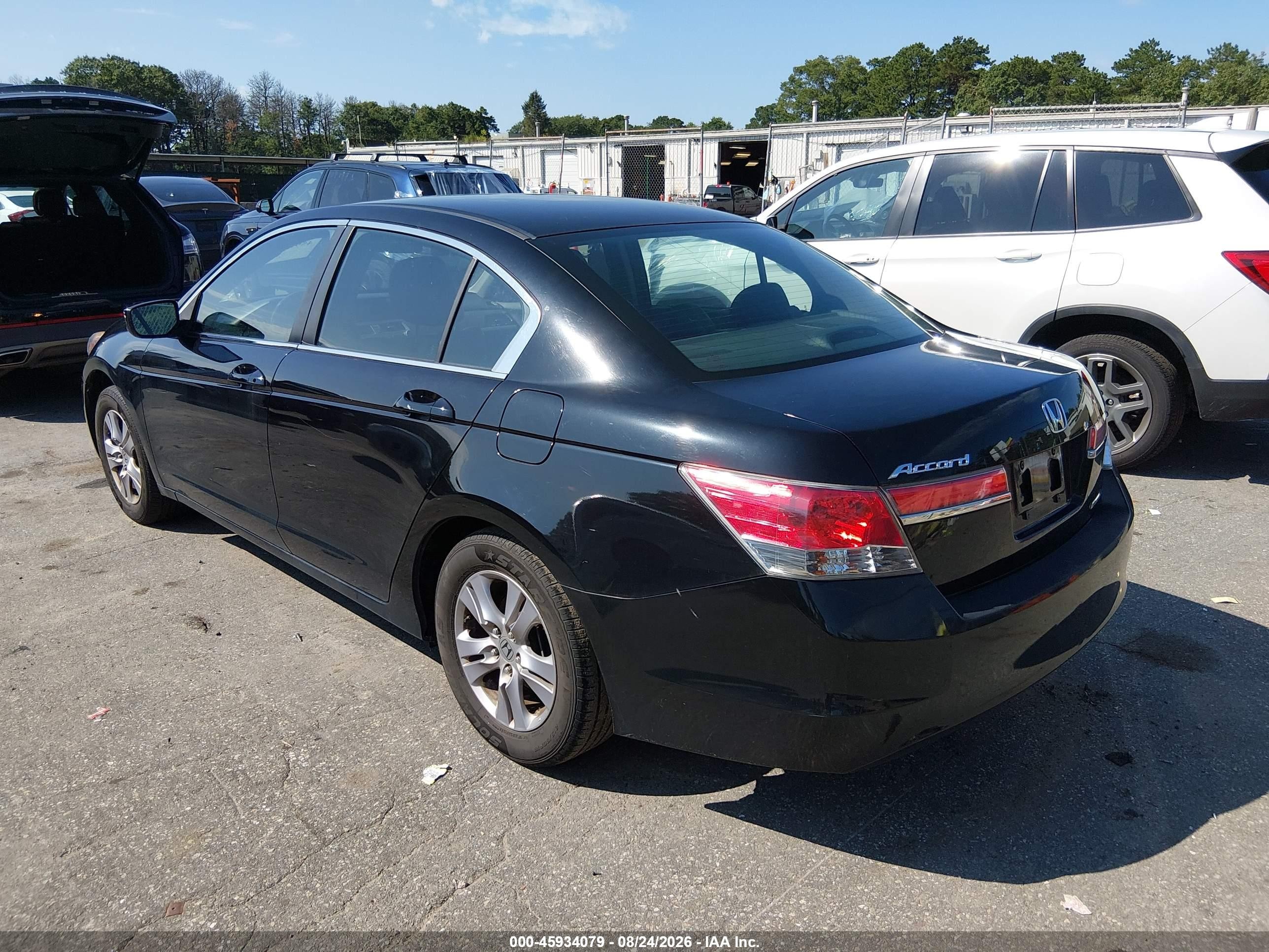 2012 Honda Accord 2.4 Se Black vin: 1HGCP2F63CA233502