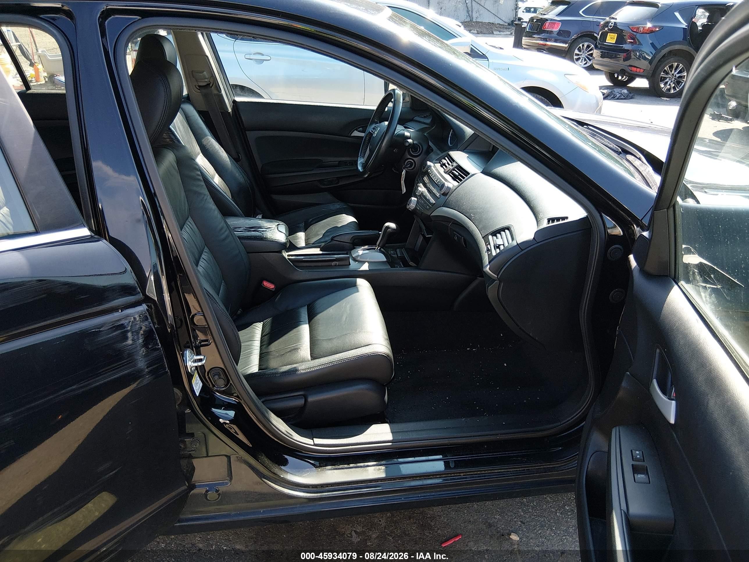 2012 Honda Accord 2.4 Se Black vin: 1HGCP2F63CA233502