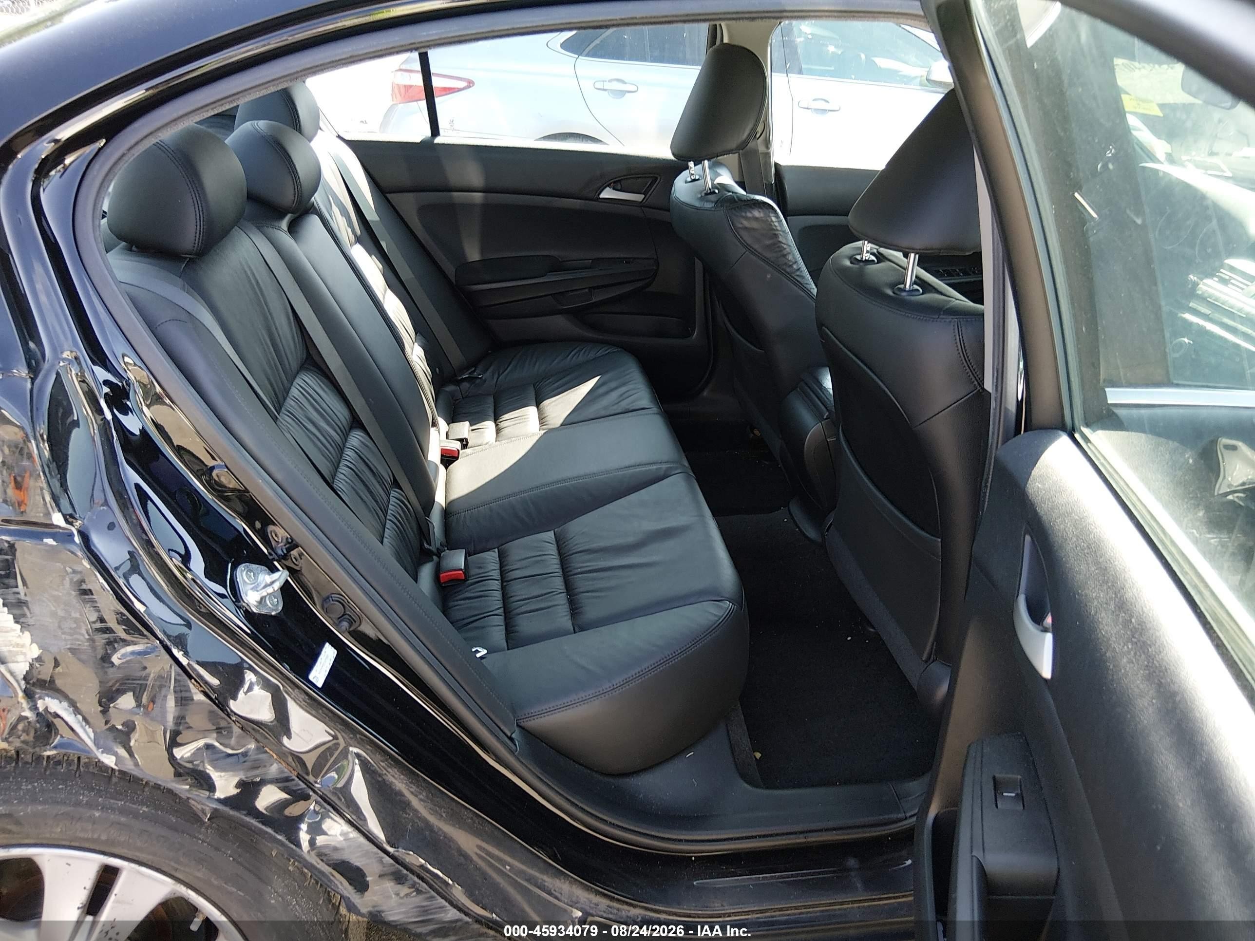 2012 Honda Accord 2.4 Se Black vin: 1HGCP2F63CA233502