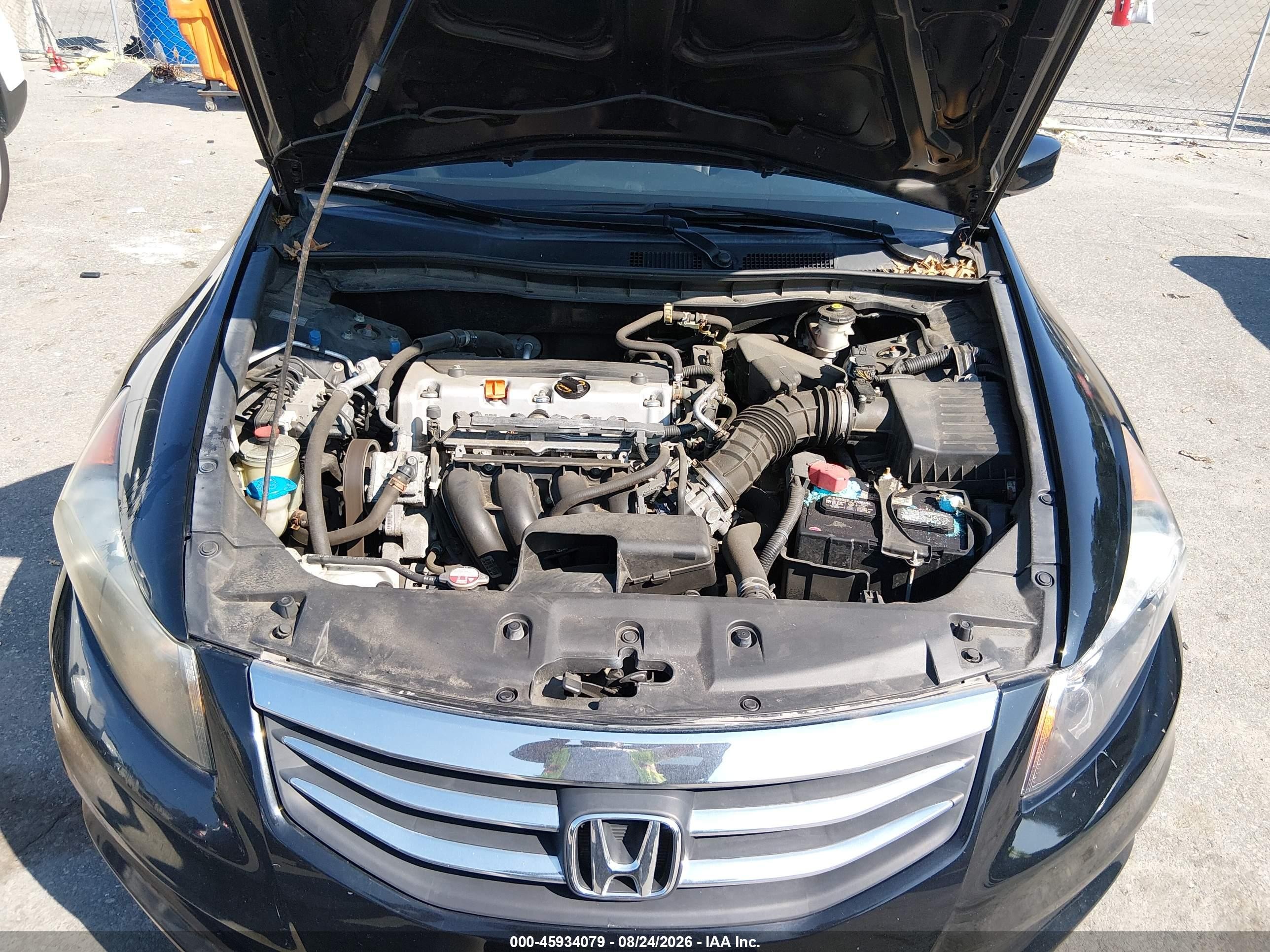 2012 Honda Accord 2.4 Se Black vin: 1HGCP2F63CA233502