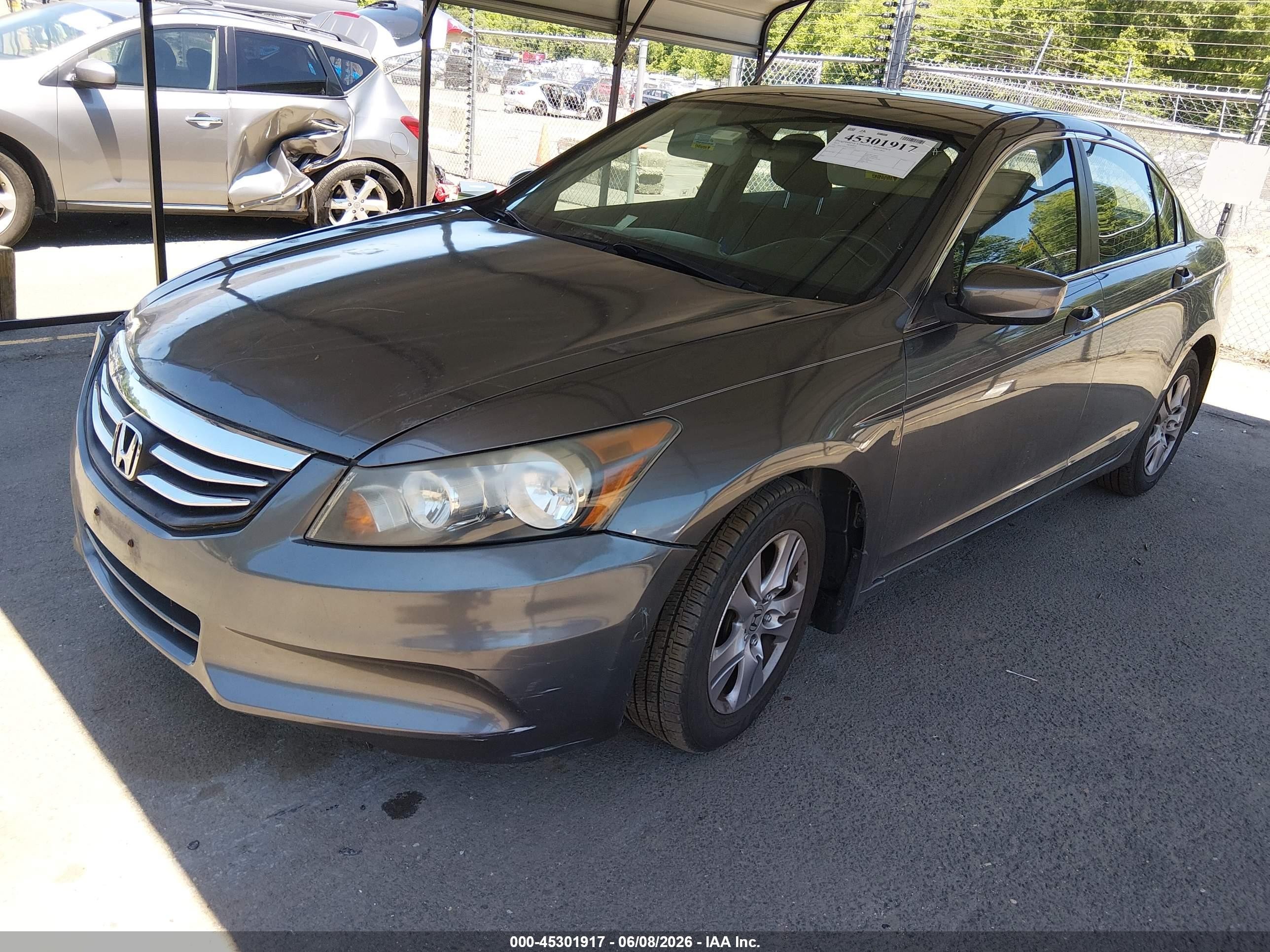 2012 Honda Accord 2.4 Se Gray vin: 1HGCP2F63CA235072