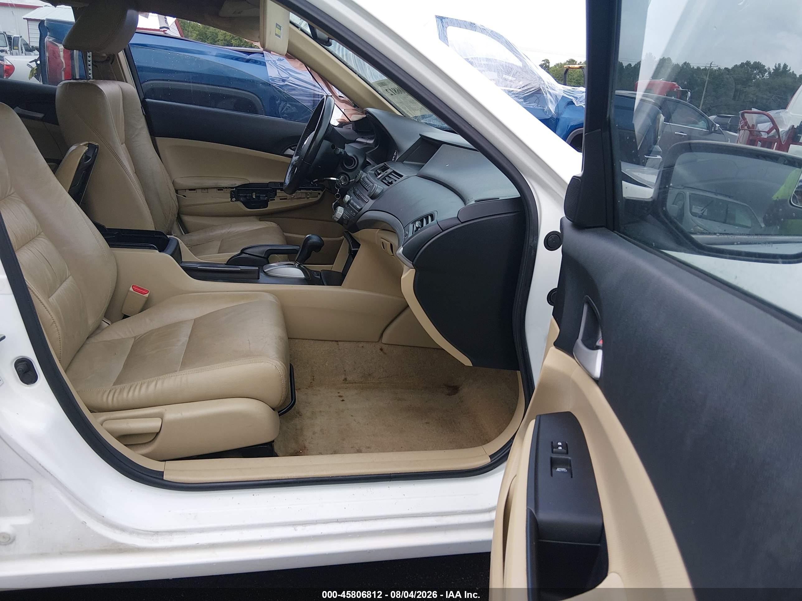 2011 Honda Accord 2.4 Se White vin: 1HGCP2F64BA072592
