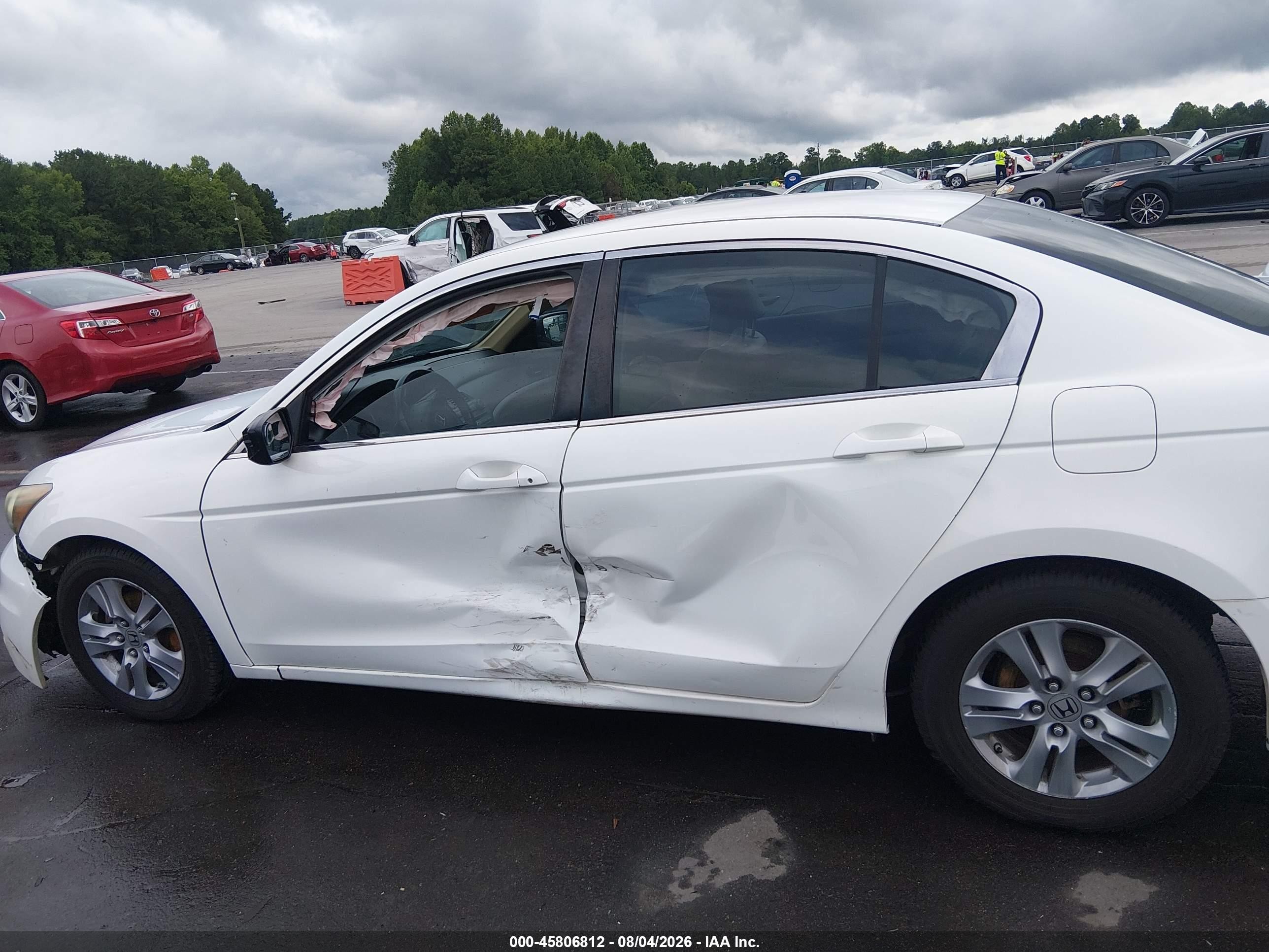 2011 Honda Accord 2.4 Se White vin: 1HGCP2F64BA072592