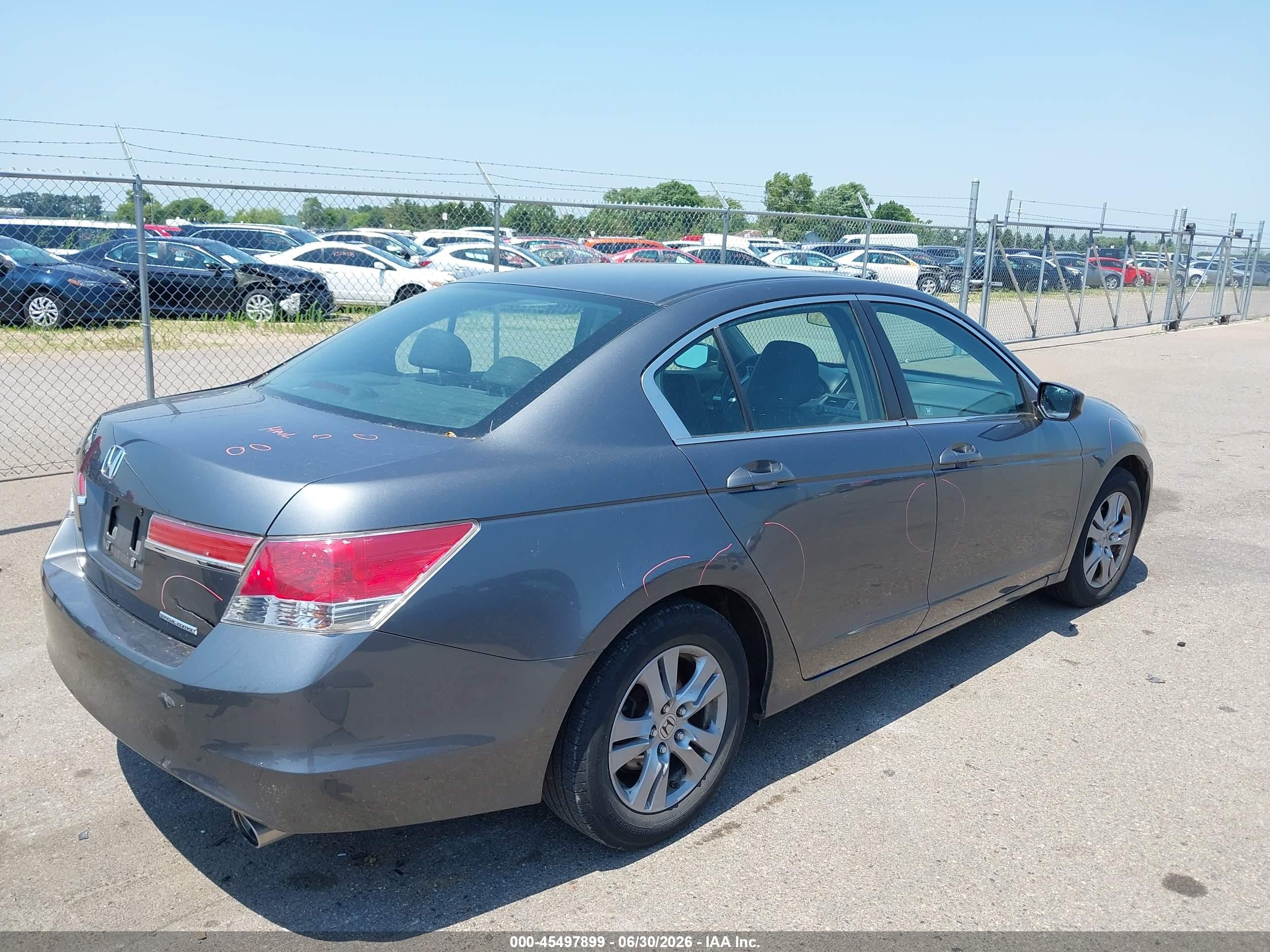 2011 Honda Accord 2.4 Se Gray vin: 1HGCP2F64BA147064