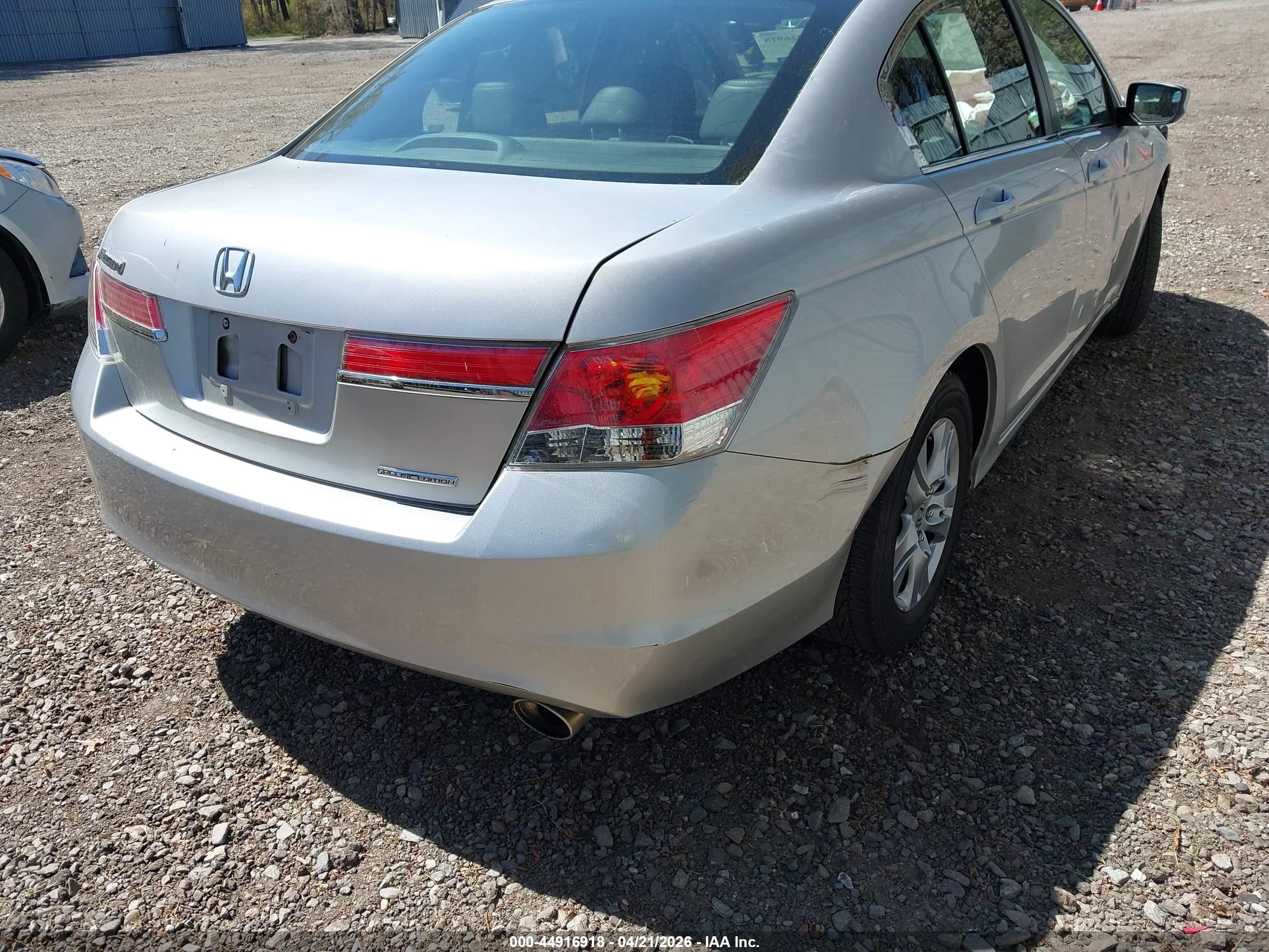 2012 Honda Accord 2.4 Se Silver vin: 1HGCP2F64CA024656