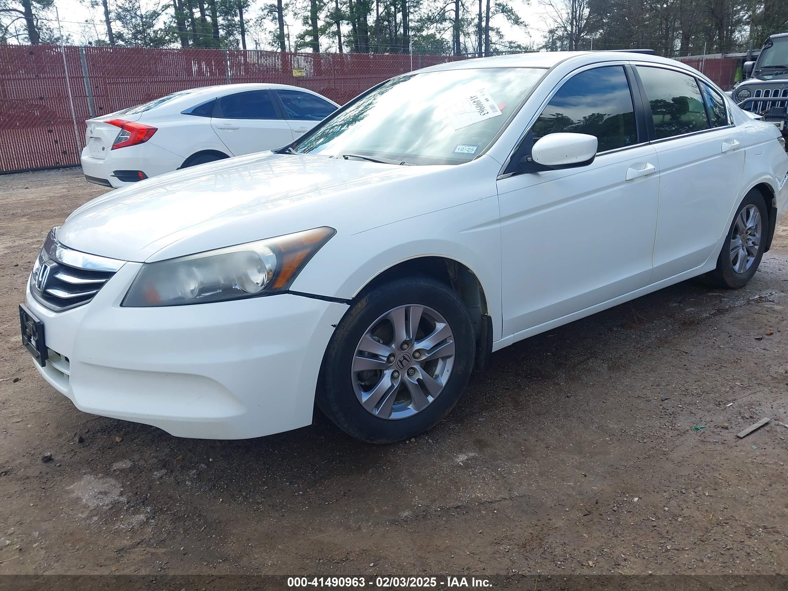 2012 Honda Accord 2.4 Se White vin: 1HGCP2F64CA042851