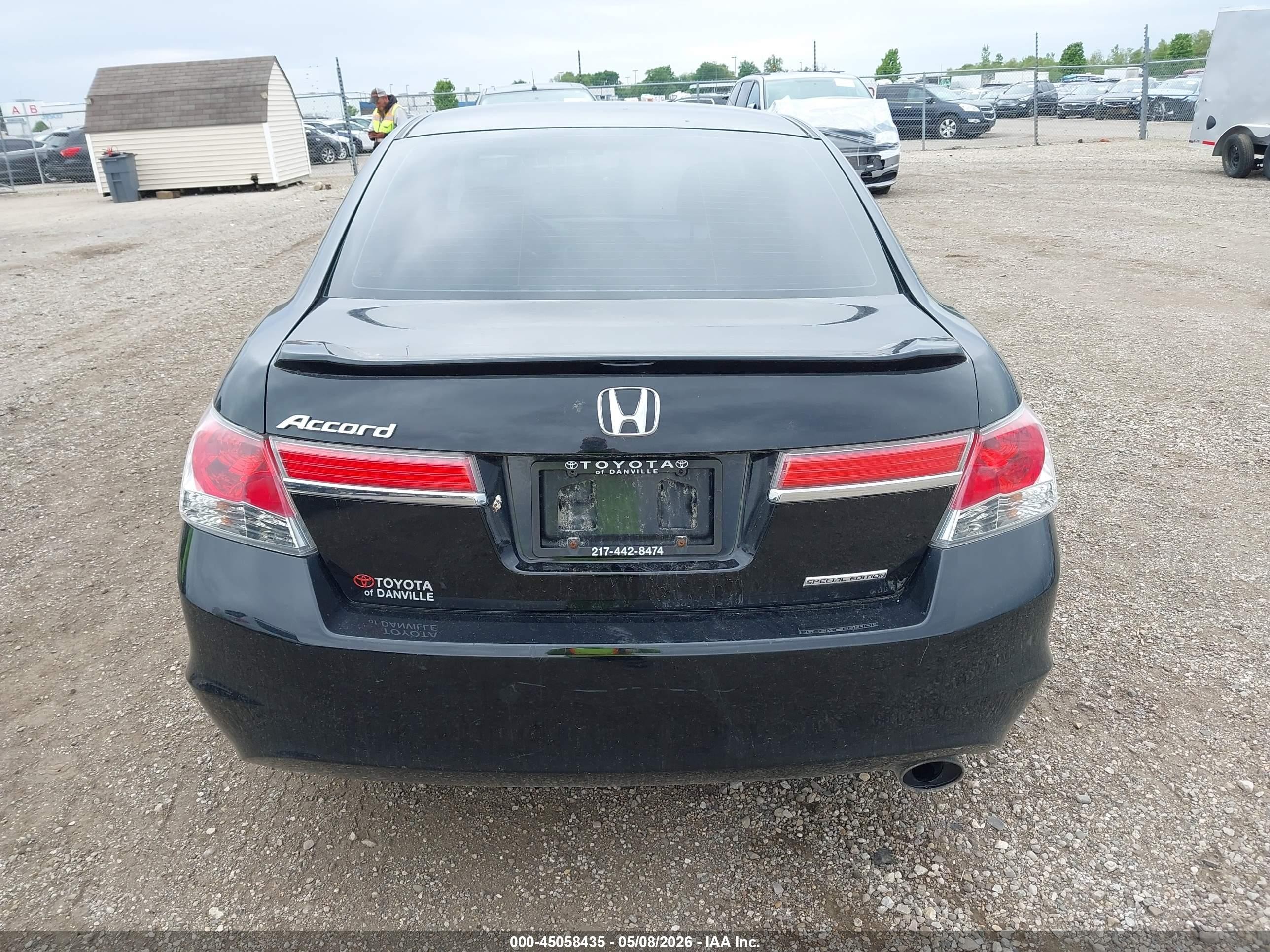 2012 Honda Accord 2.4 Se Black vin: 1HGCP2F64CA045930