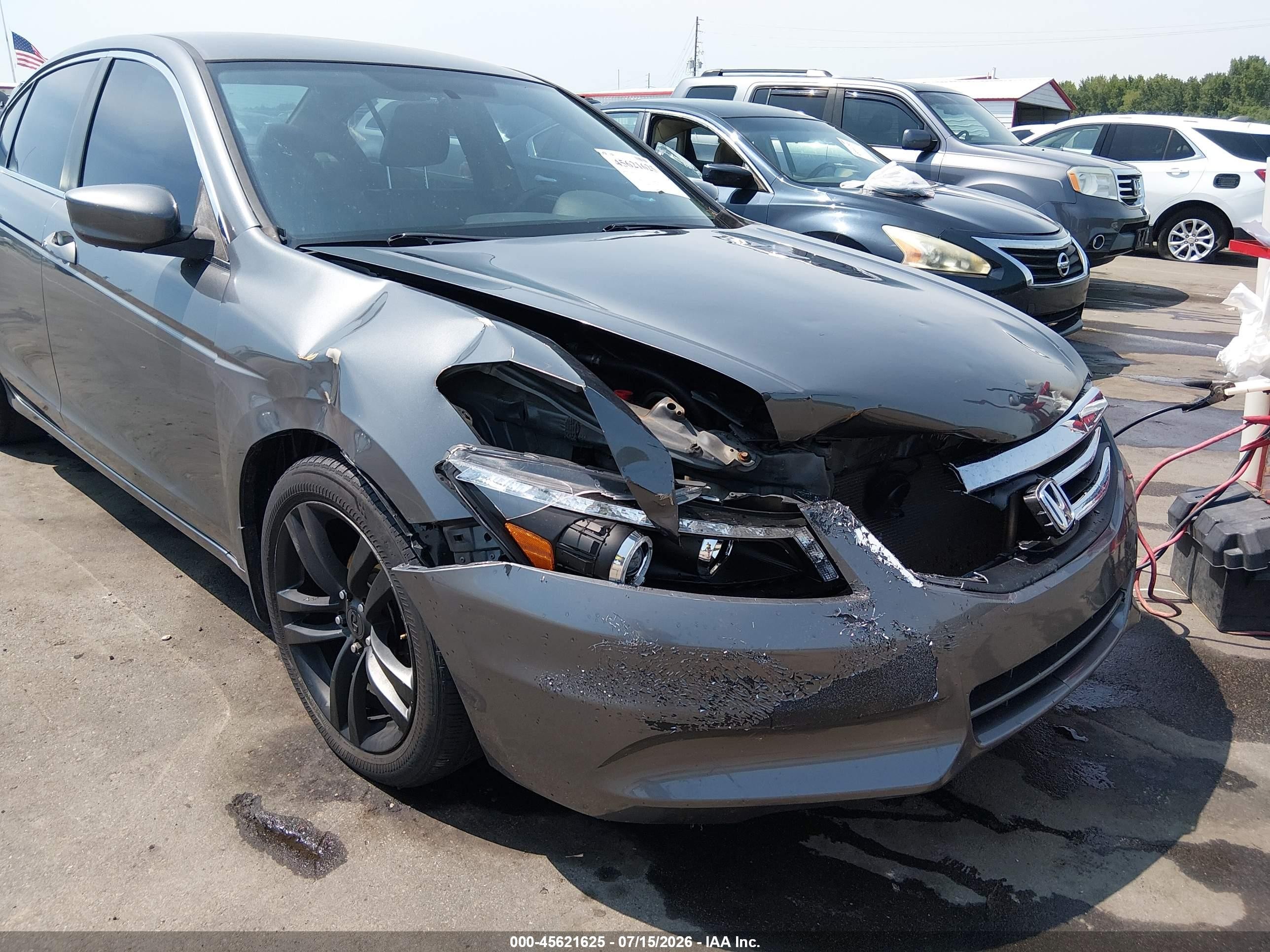 2012 Honda Accord 2.4 Se Gray vin: 1HGCP2F64CA060086