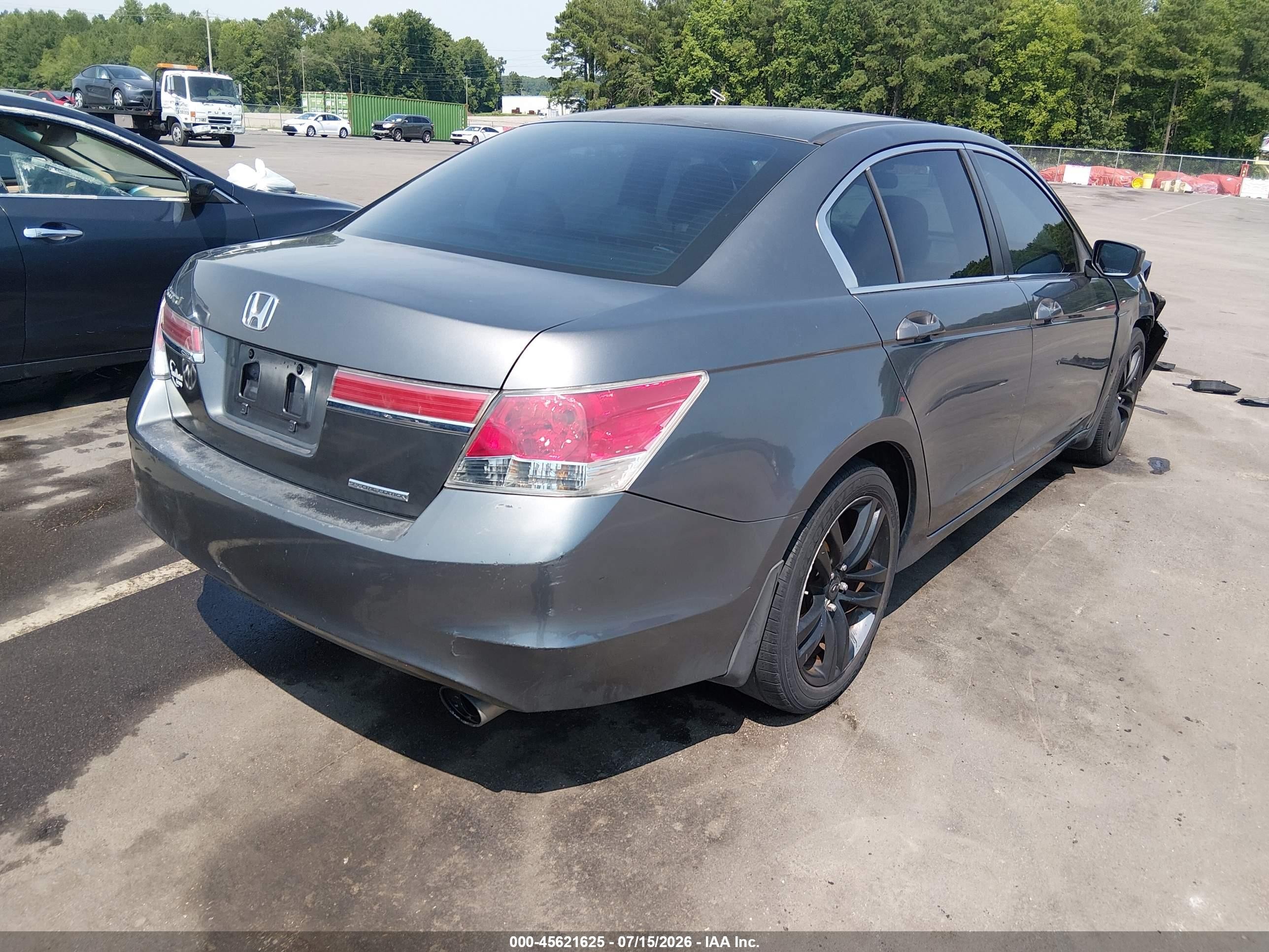2012 Honda Accord 2.4 Se Gray vin: 1HGCP2F64CA060086