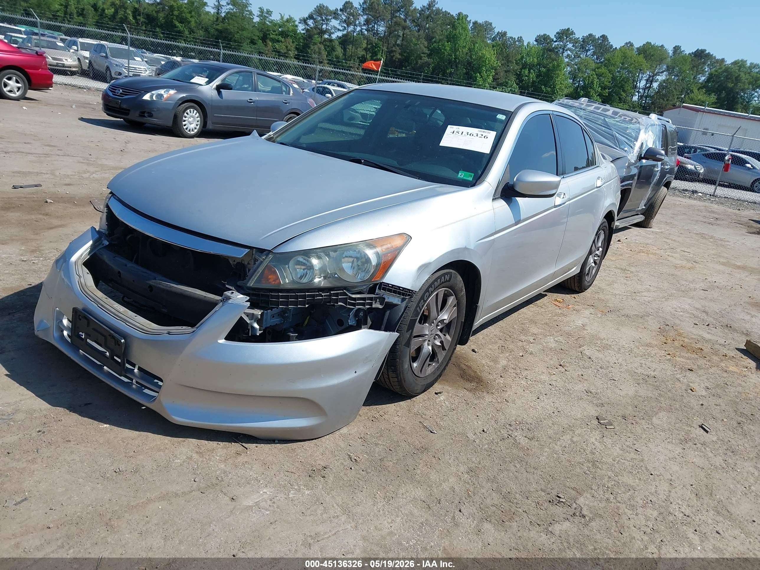 2012 Honda Accord 2.4 Se Silver vin: 1HGCP2F64CA065028