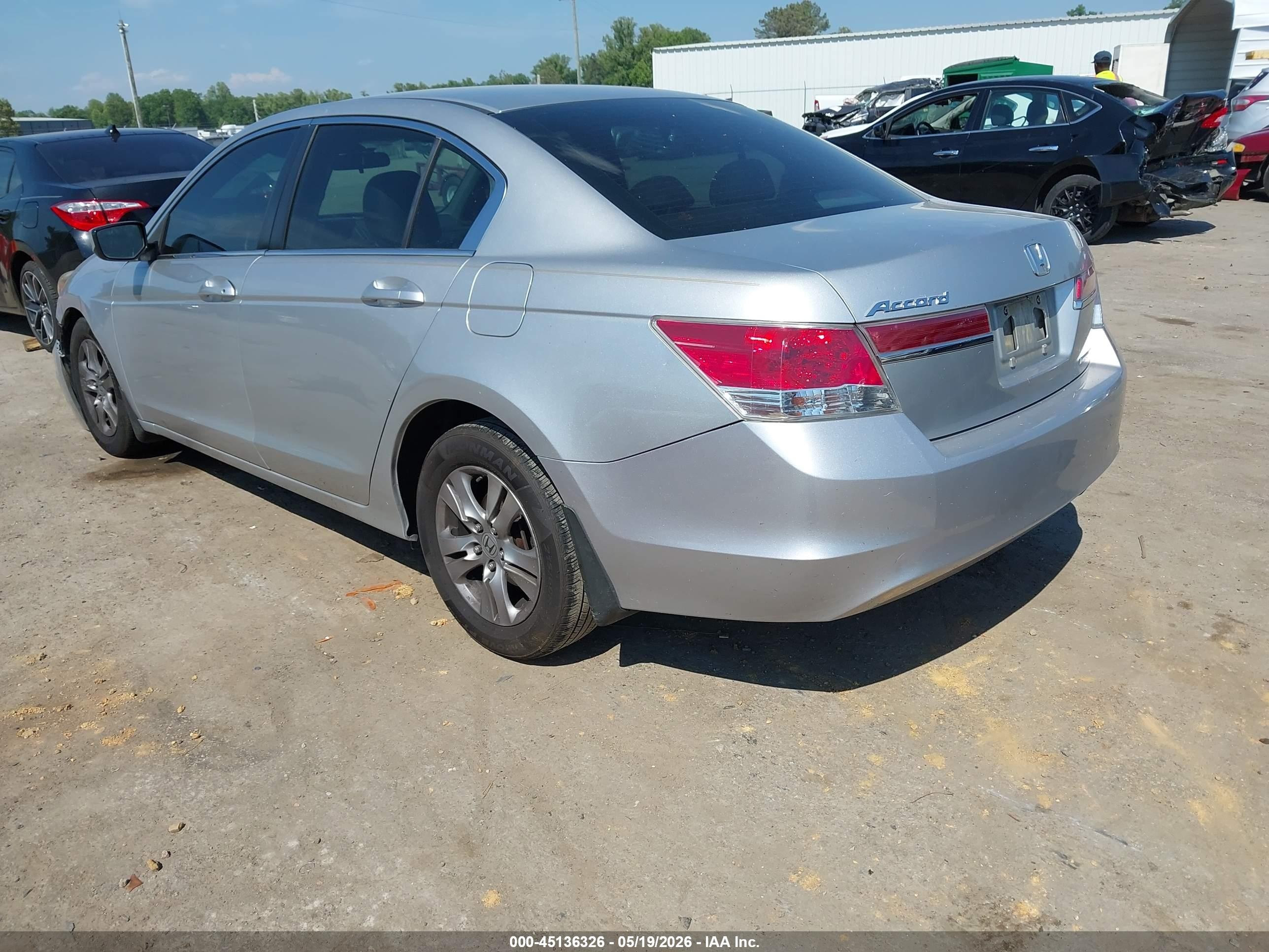 2012 Honda Accord 2.4 Se Silver vin: 1HGCP2F64CA065028
