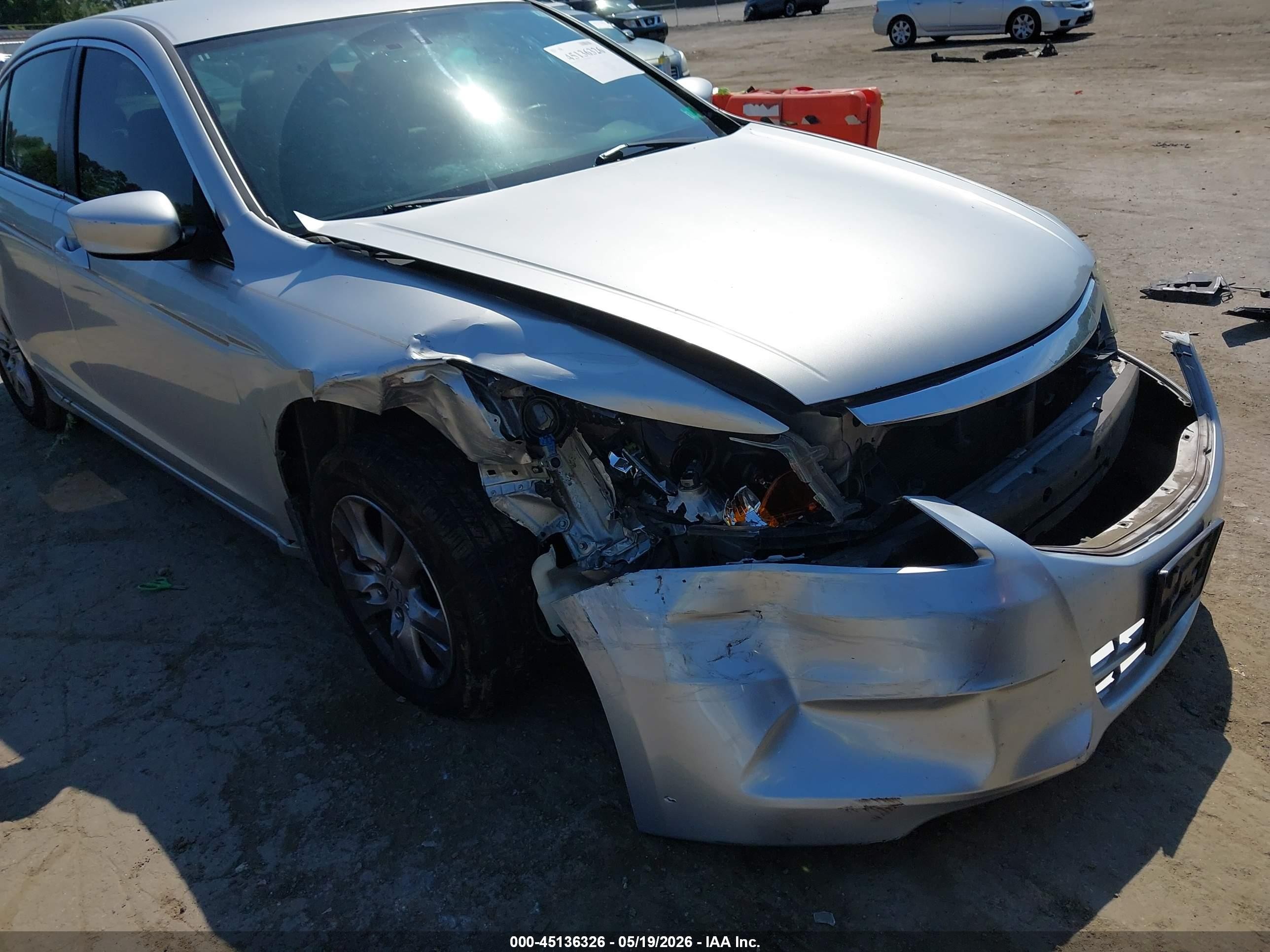 2012 Honda Accord 2.4 Se Silver vin: 1HGCP2F64CA065028