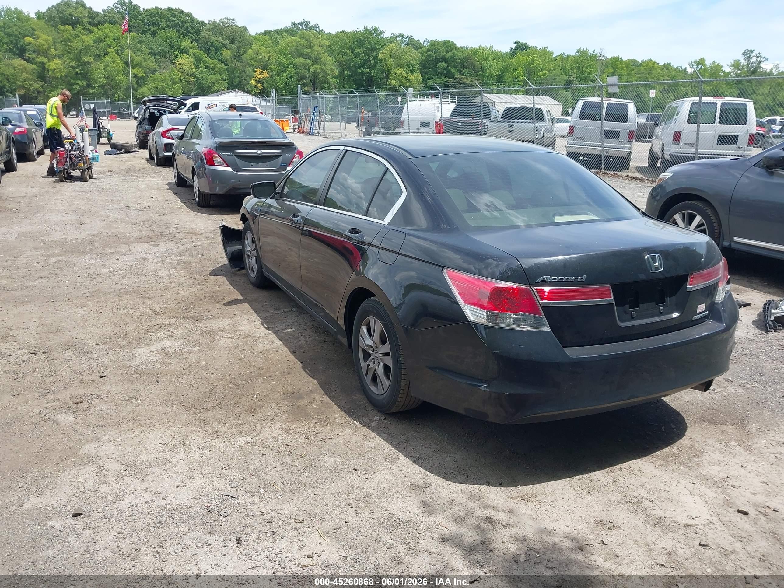 2012 Honda Accord 2.4 Se Black vin: 1HGCP2F64CA108556