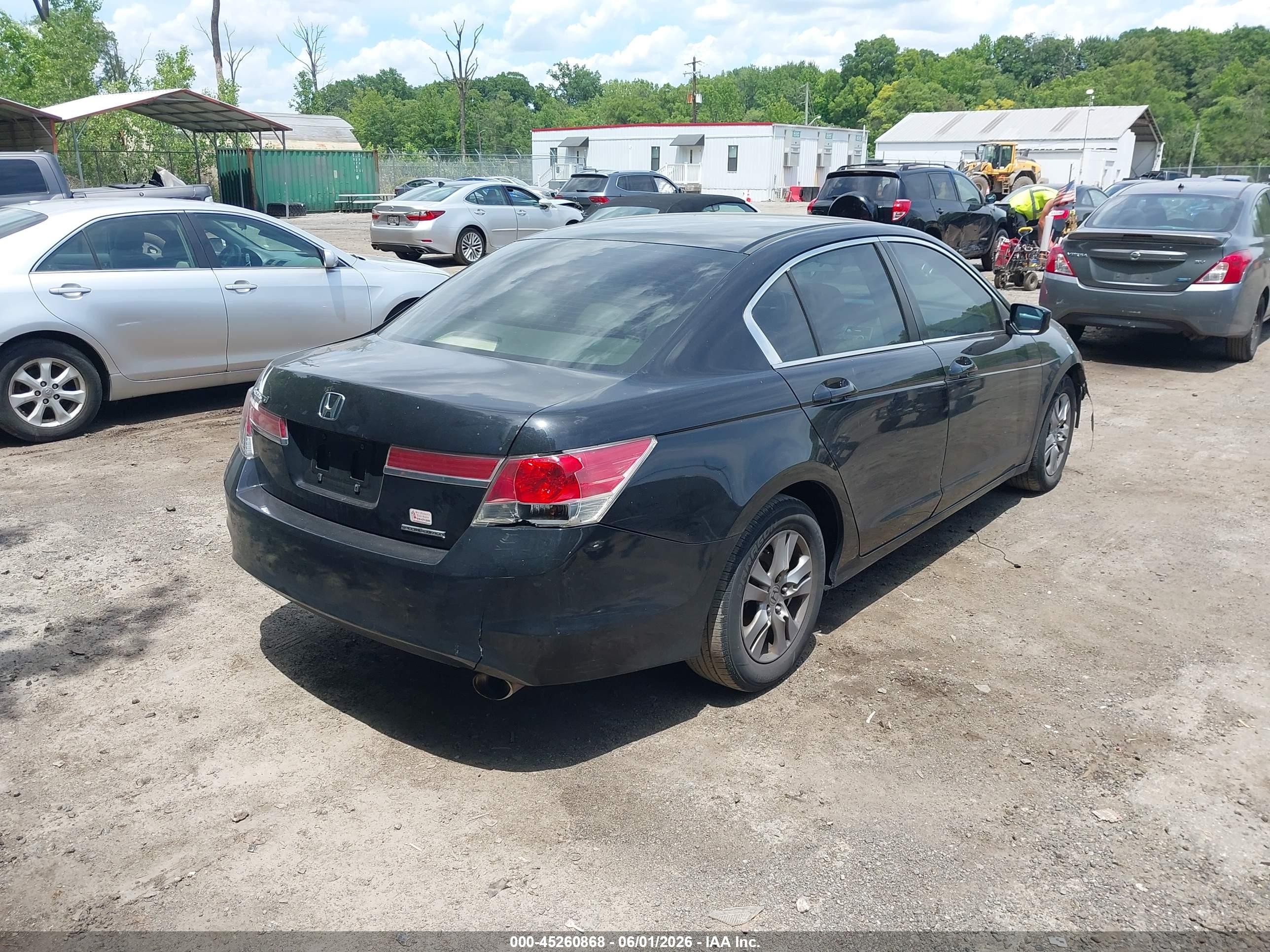 2012 Honda Accord 2.4 Se Black vin: 1HGCP2F64CA108556