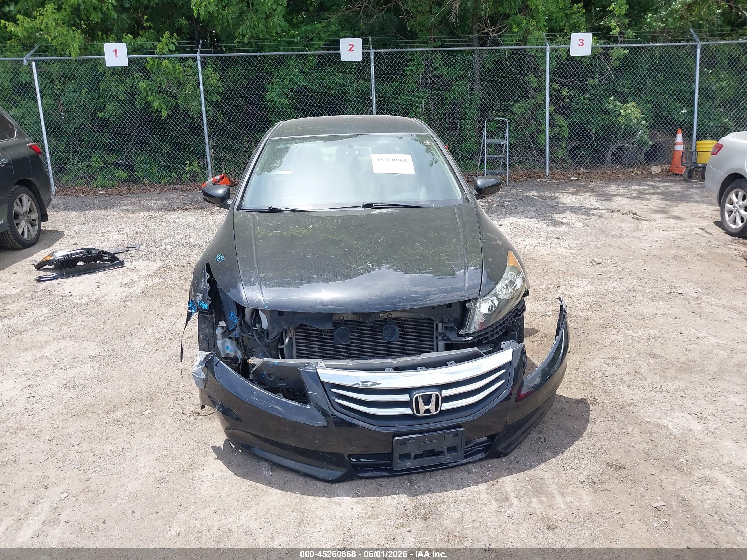 2012 Honda Accord 2.4 Se Black vin: 1HGCP2F64CA108556