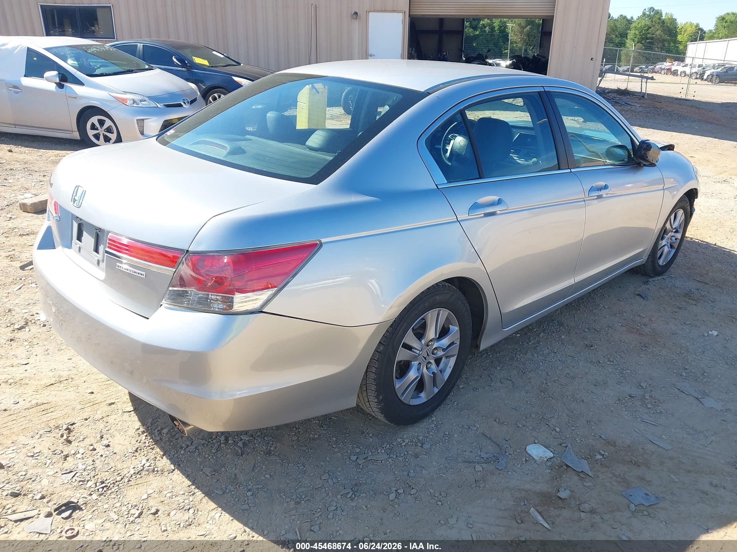 2012 Honda Accord 2.4 Se Silver vin: 1HGCP2F64CA122649