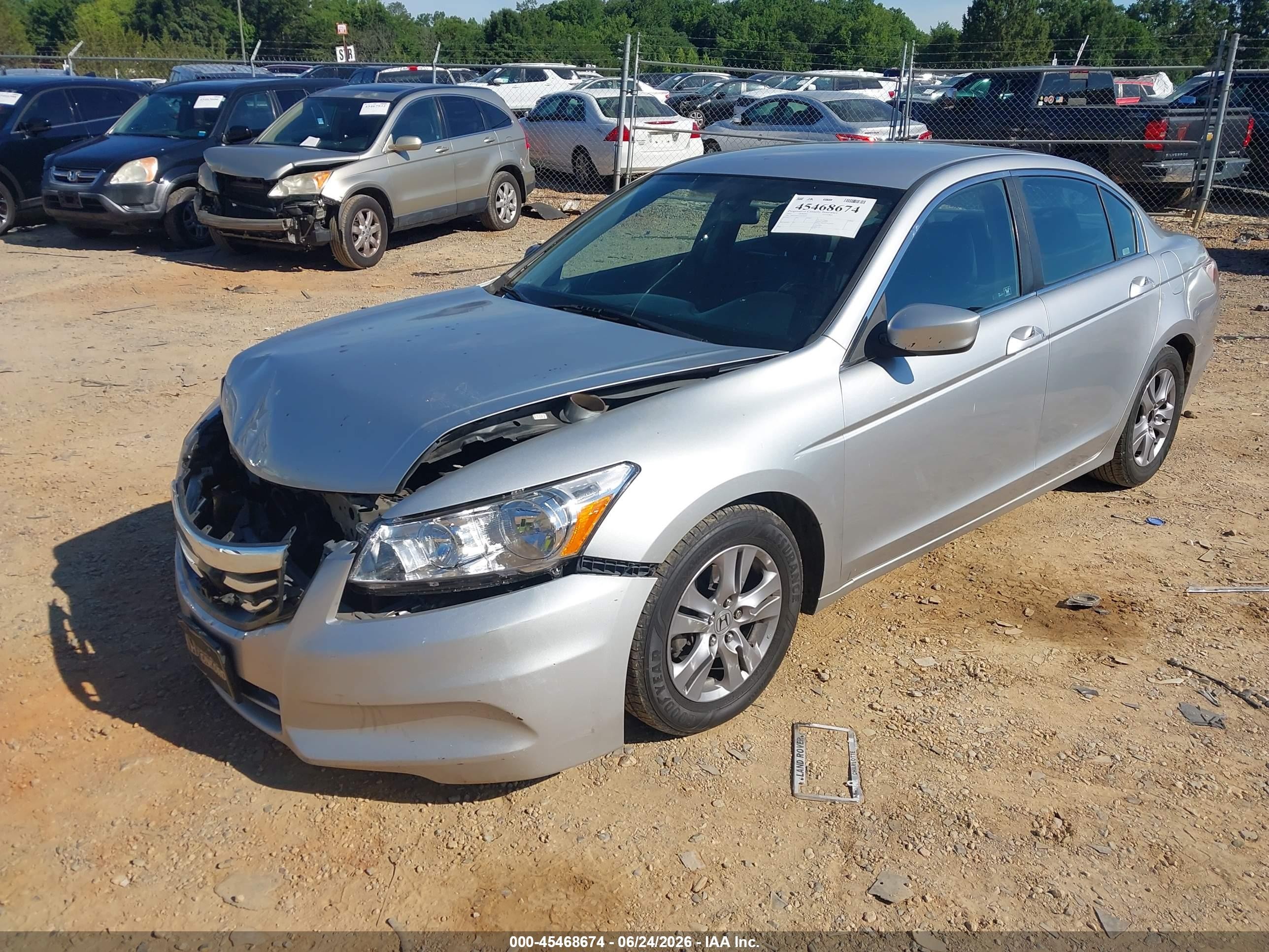 2012 Honda Accord 2.4 Se Silver vin: 1HGCP2F64CA122649