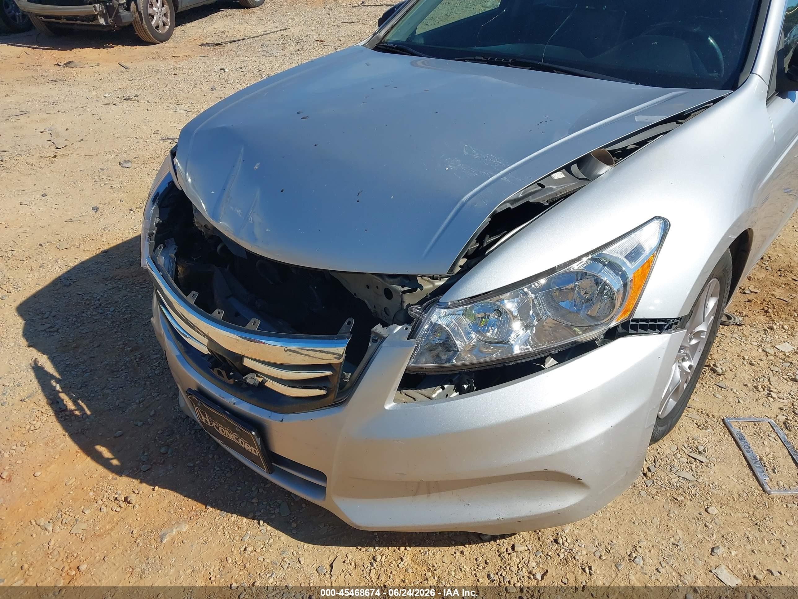 2012 Honda Accord 2.4 Se Silver vin: 1HGCP2F64CA122649