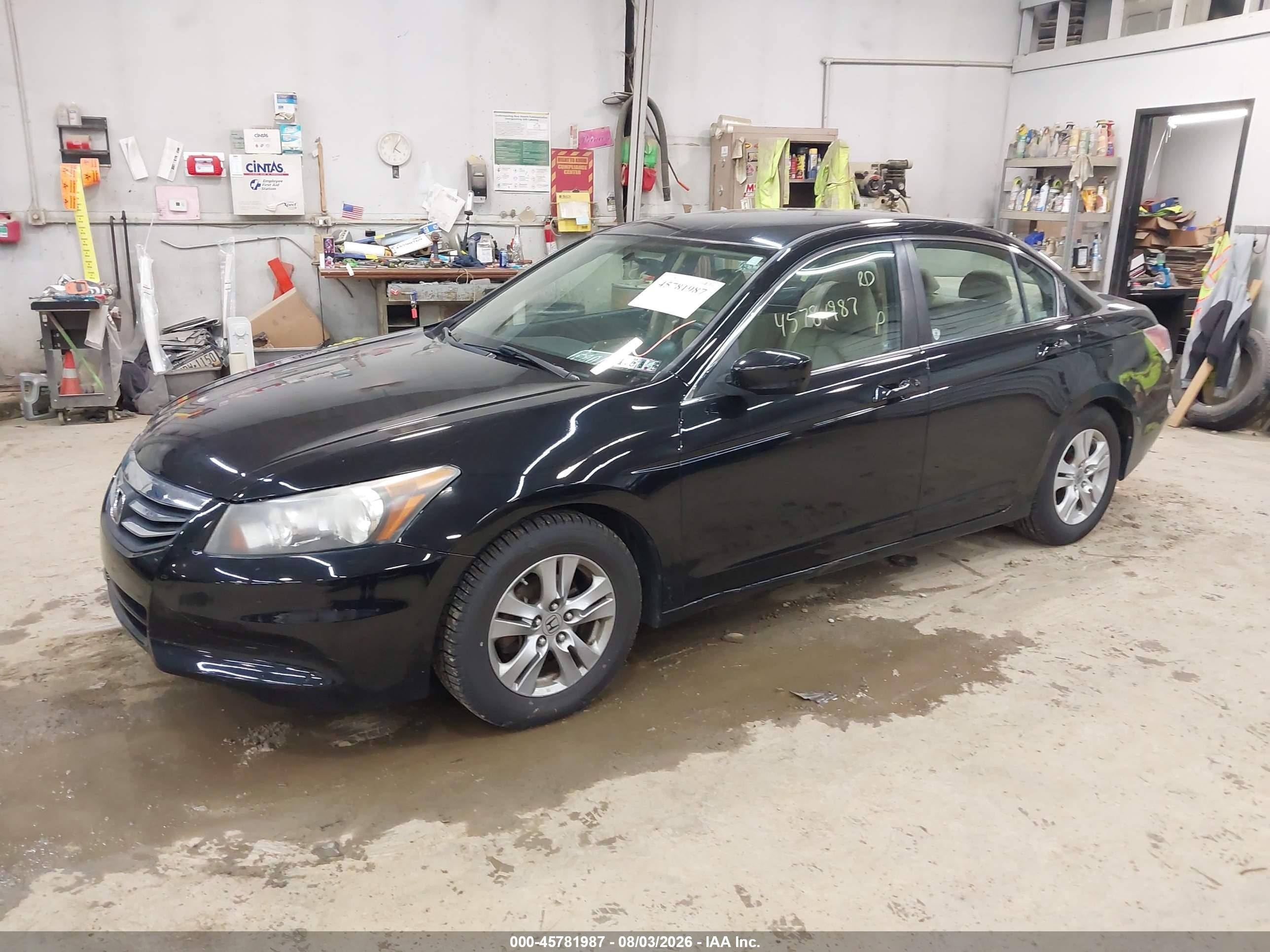 2012 Honda Accord 2.4 Se Черный vin: 1HGCP2F64CA123056