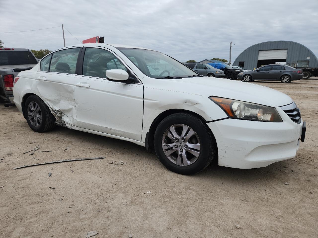 2012 Honda Accord Se White vin: 1HGCP2F64CA124224