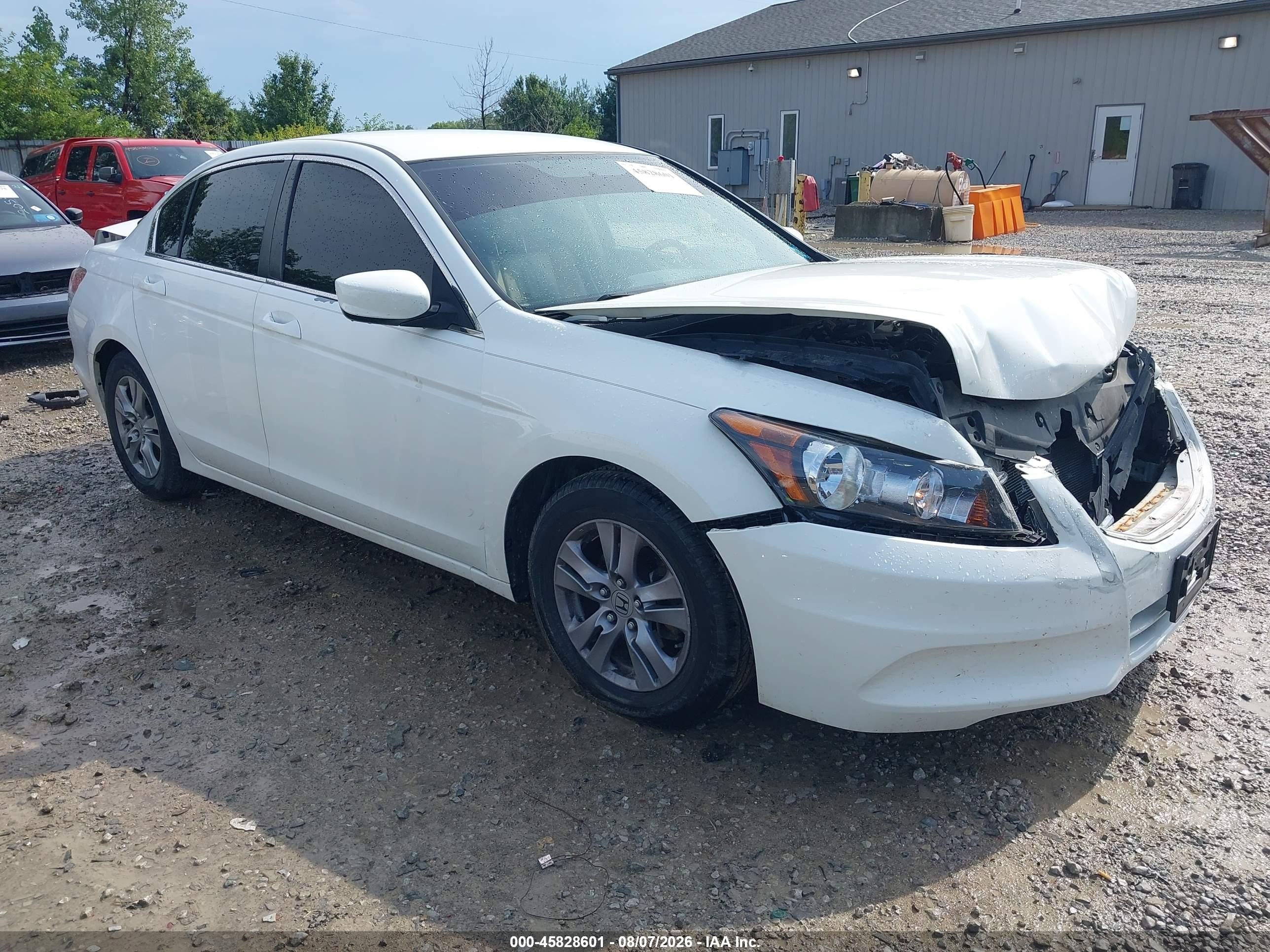 2012 Honda Accord 2.4 Se White vin: 1HGCP2F64CA135661