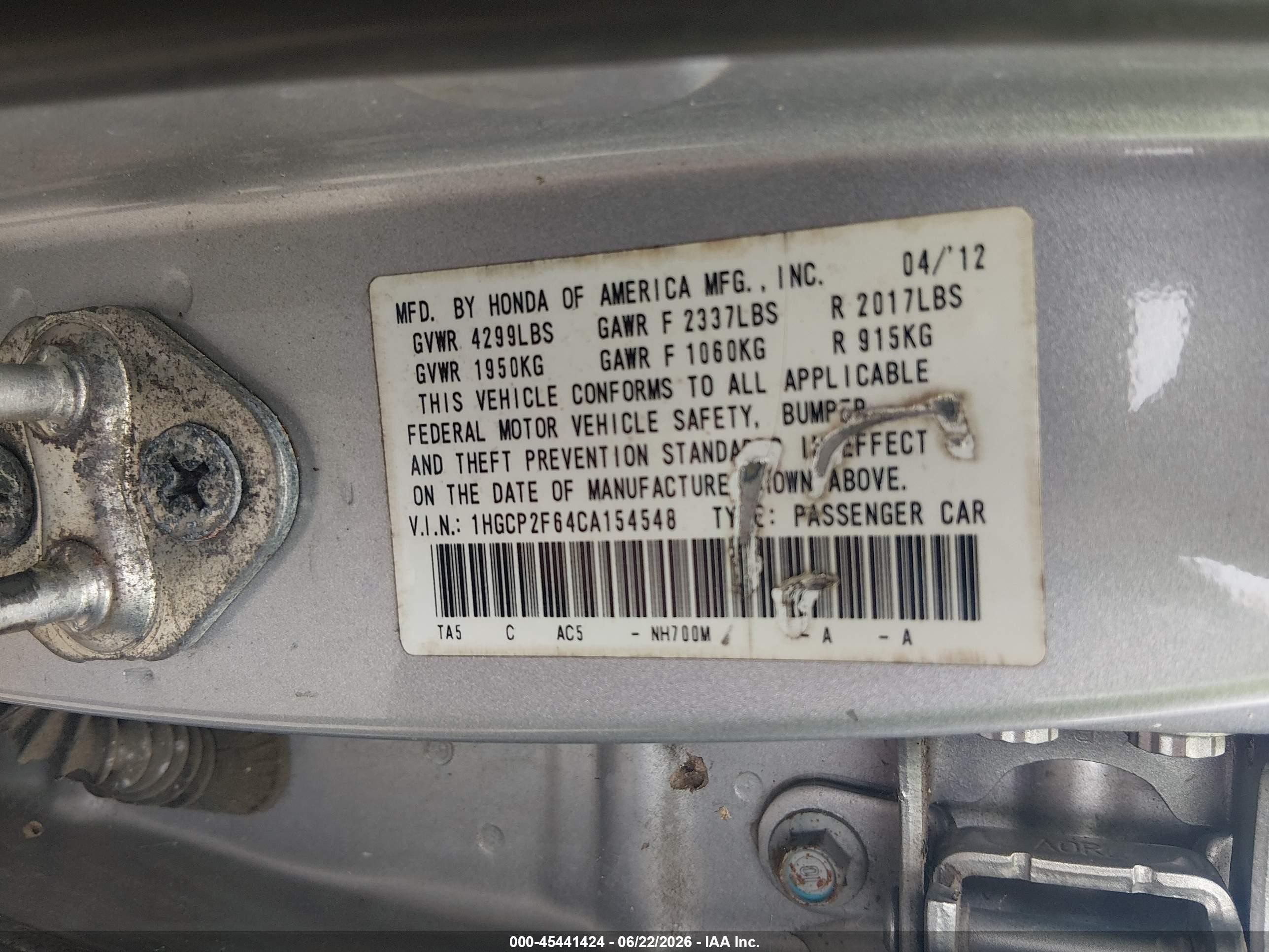 2012 Honda Accord 2.4 Se Silver vin: 1HGCP2F64CA154548