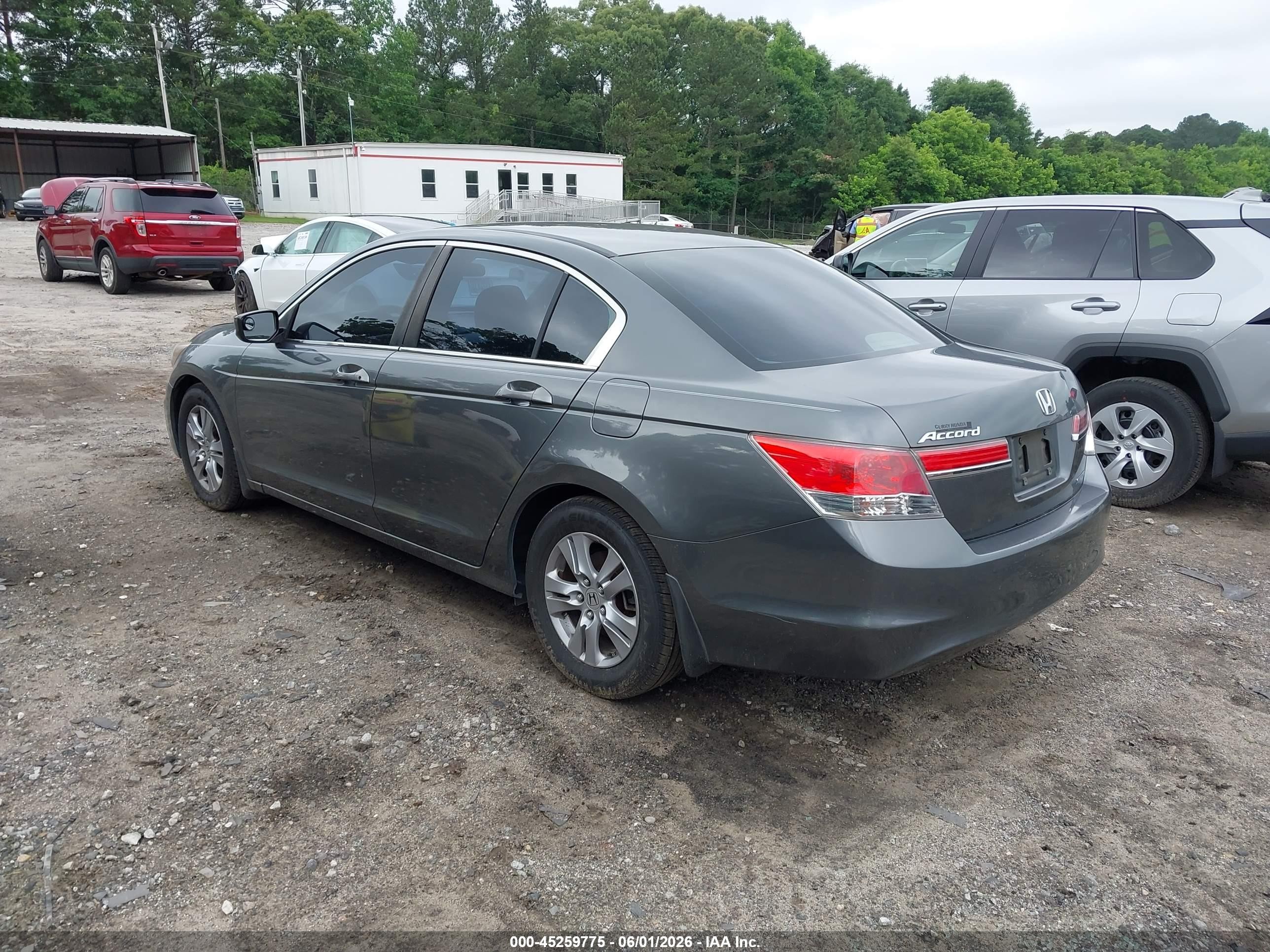 2012 Honda Accord 2.4 Se Gray vin: 1HGCP2F64CA160396