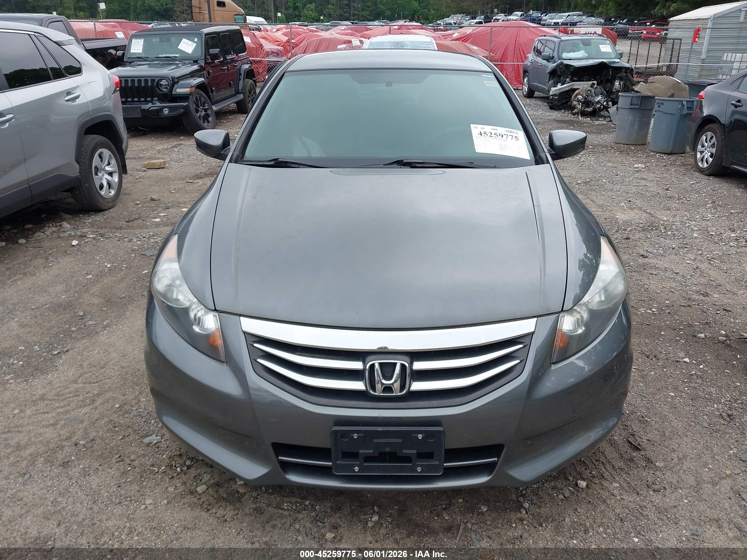 2012 Honda Accord 2.4 Se Gray vin: 1HGCP2F64CA160396