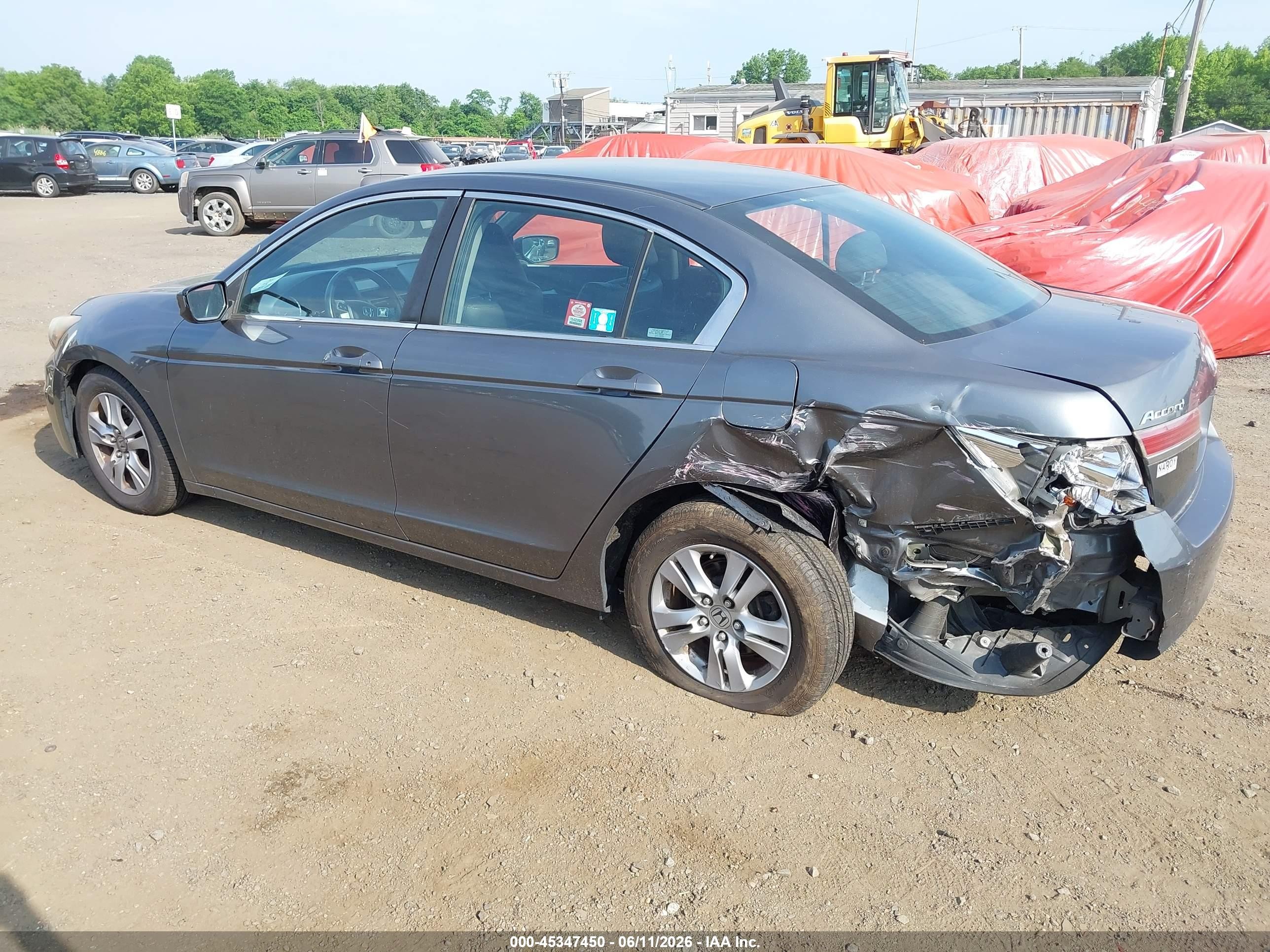2012 Honda Accord 2.4 Se Gray vin: 1HGCP2F64CA162682