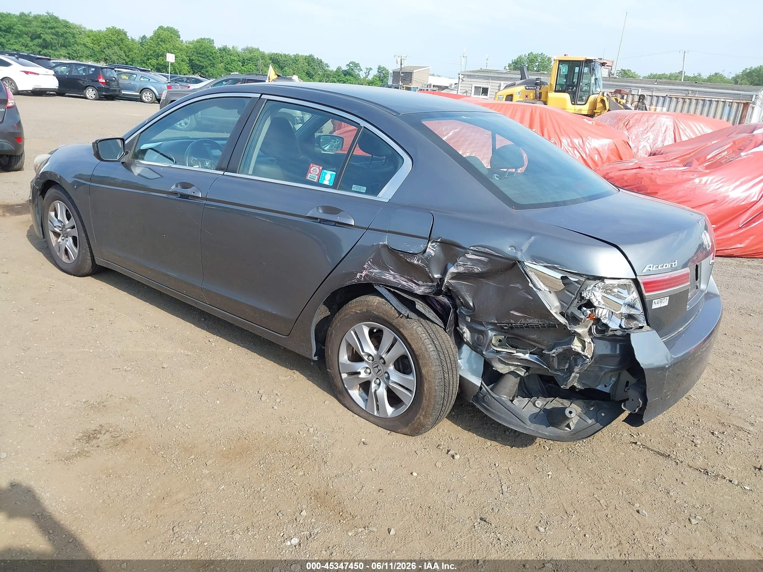 2012 Honda Accord 2.4 Se Gray vin: 1HGCP2F64CA162682
