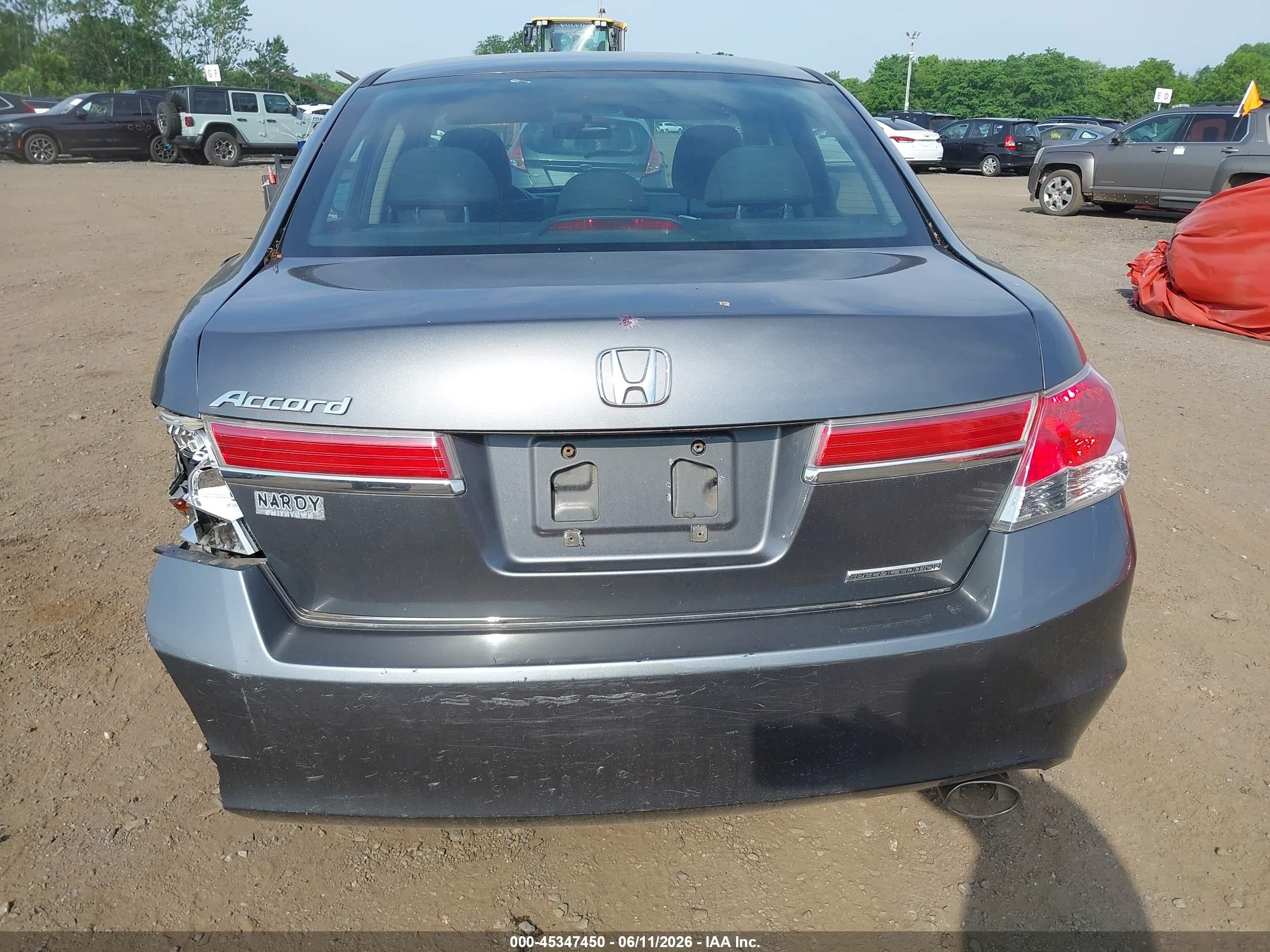 2012 Honda Accord 2.4 Se Gray vin: 1HGCP2F64CA162682