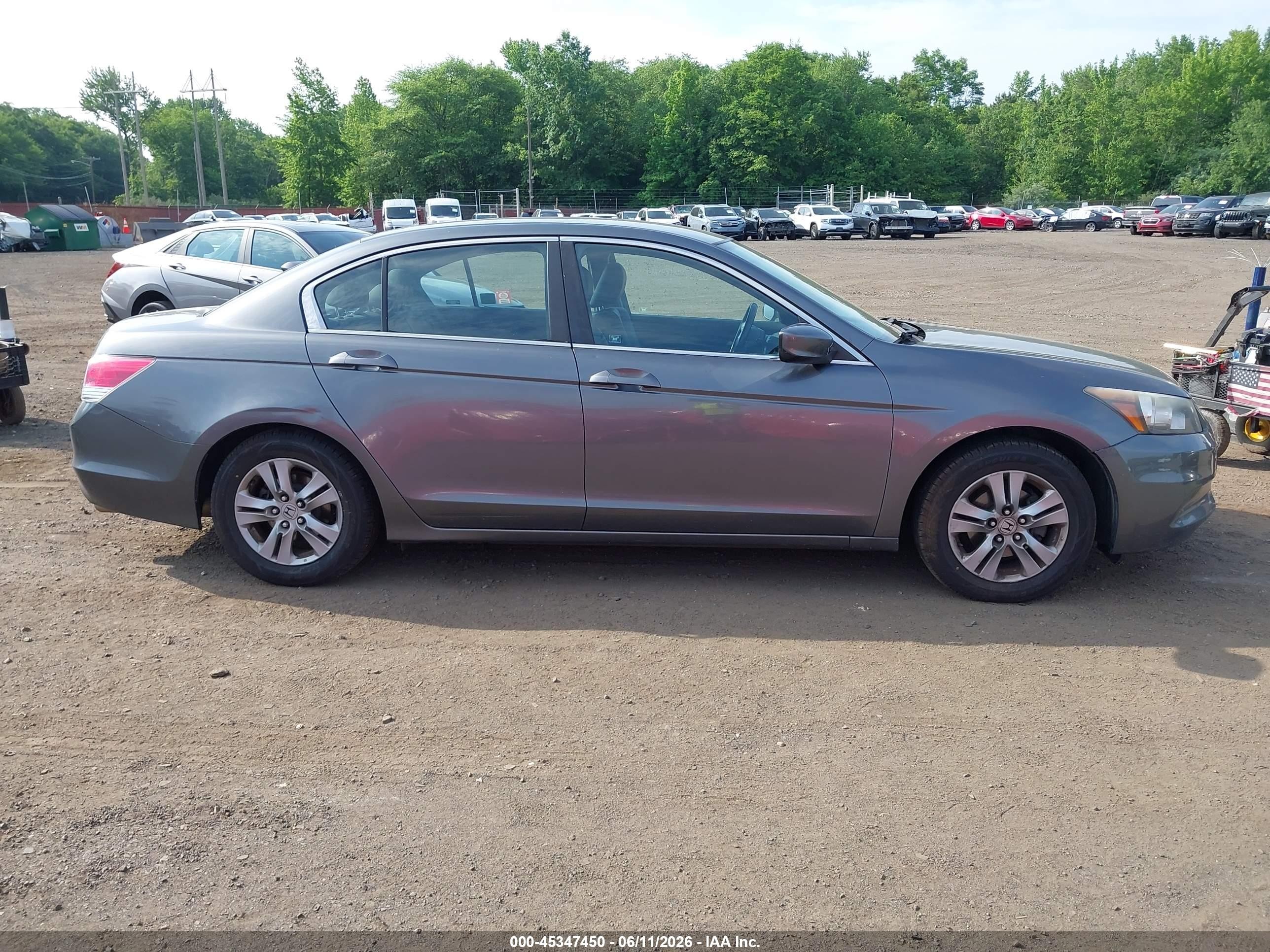 2012 Honda Accord 2.4 Se Gray vin: 1HGCP2F64CA162682