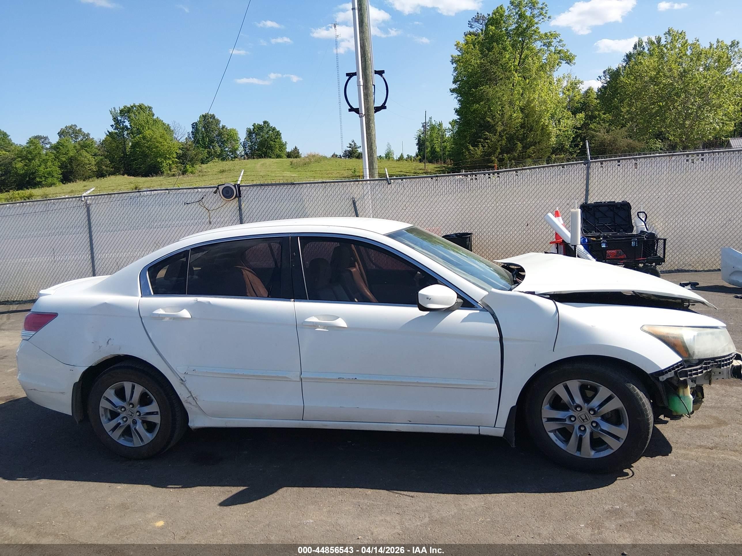 2012 Honda Accord 2.4 Se White vin: 1HGCP2F64CA178834